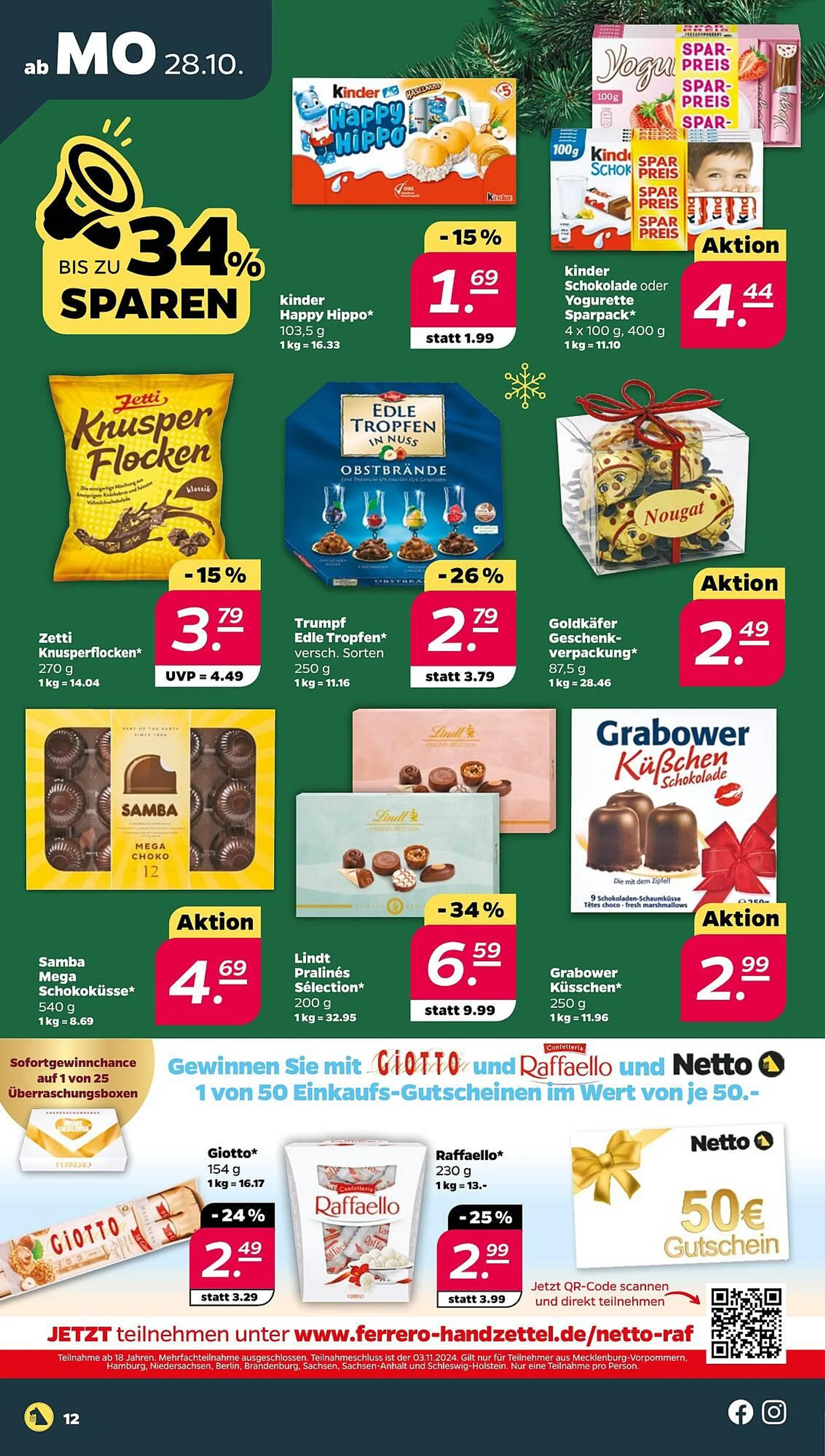 NETTO Prospekt von 28. Oktober bis 2. November 2024 - Prospekt seite 12