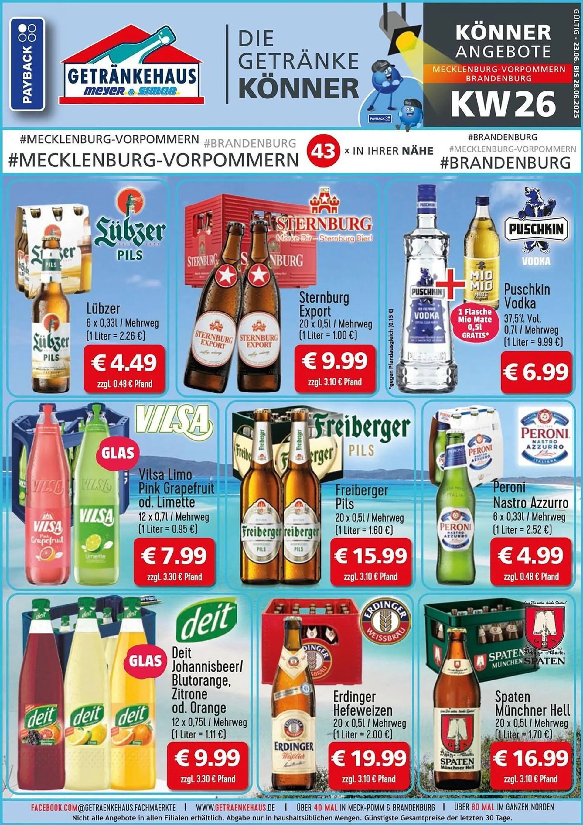 Getränkehaus Prospekt von 22. Juni bis 31. Dezember 2025 - Prospekt seite 1