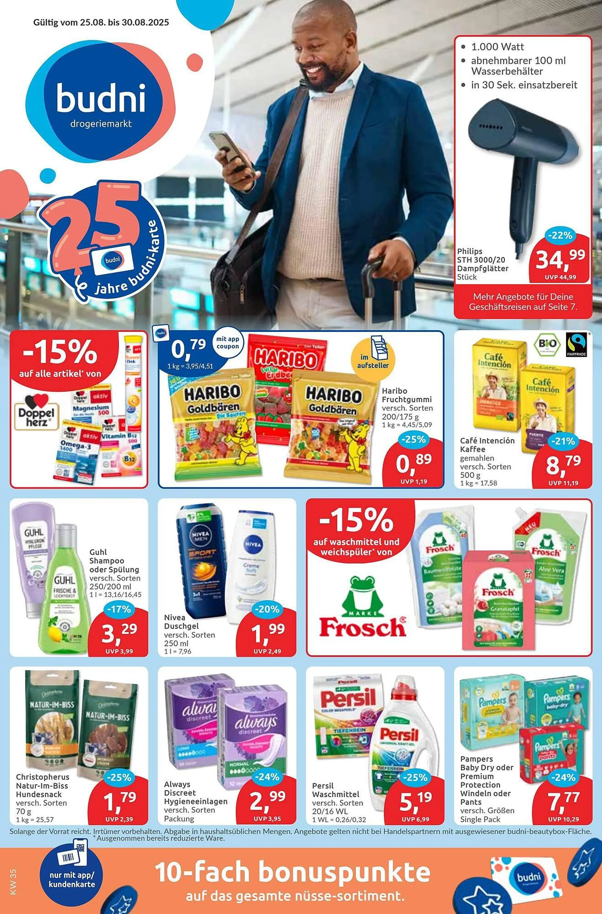 Budni Prospekt von 25. August bis 30. August 2025 - Prospekt seite 1