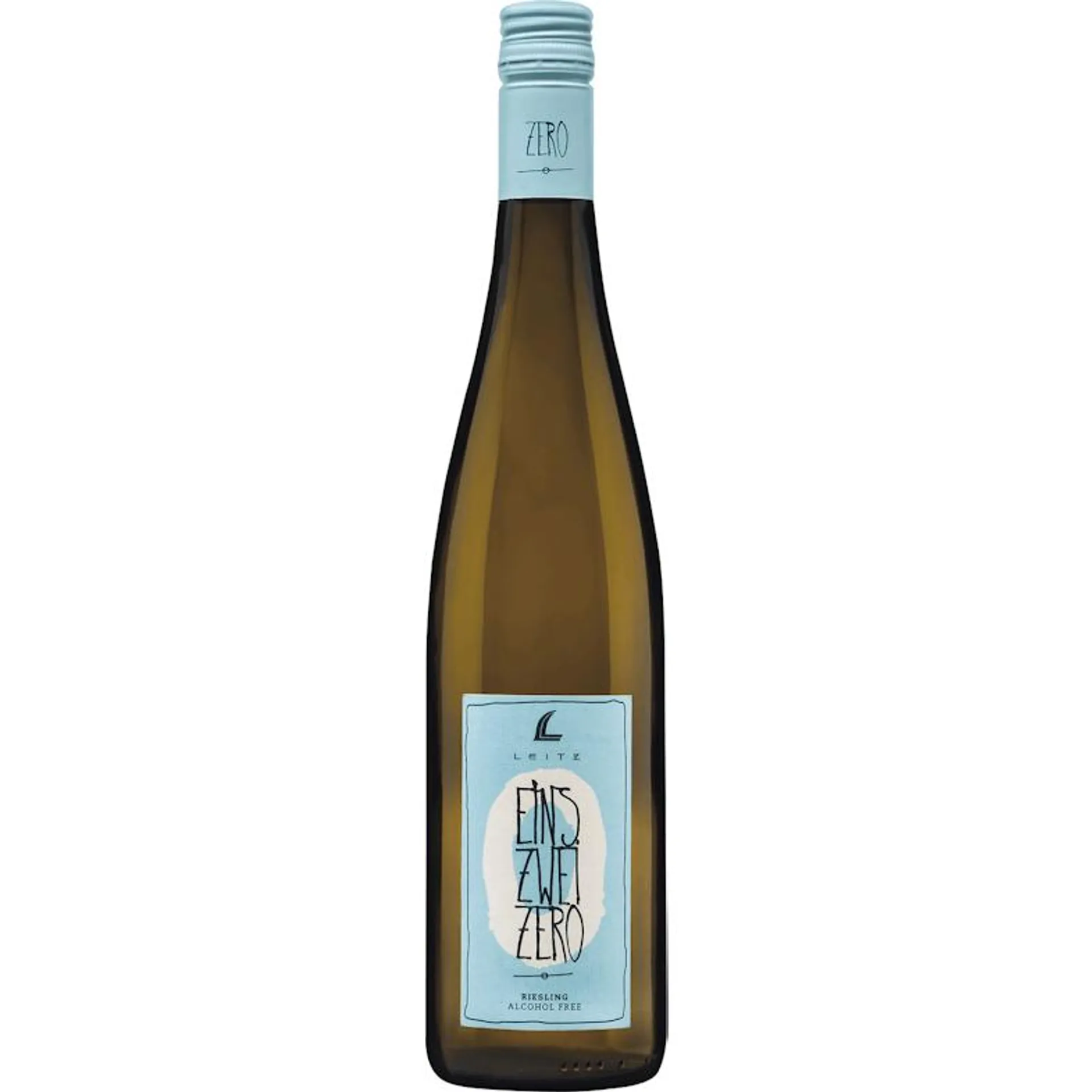 Leitz Eins - Zwei - Zero Alkoholfreier Riesling Weißwein feinherb 6 Flaschen x 0,75 l (4,5 l)