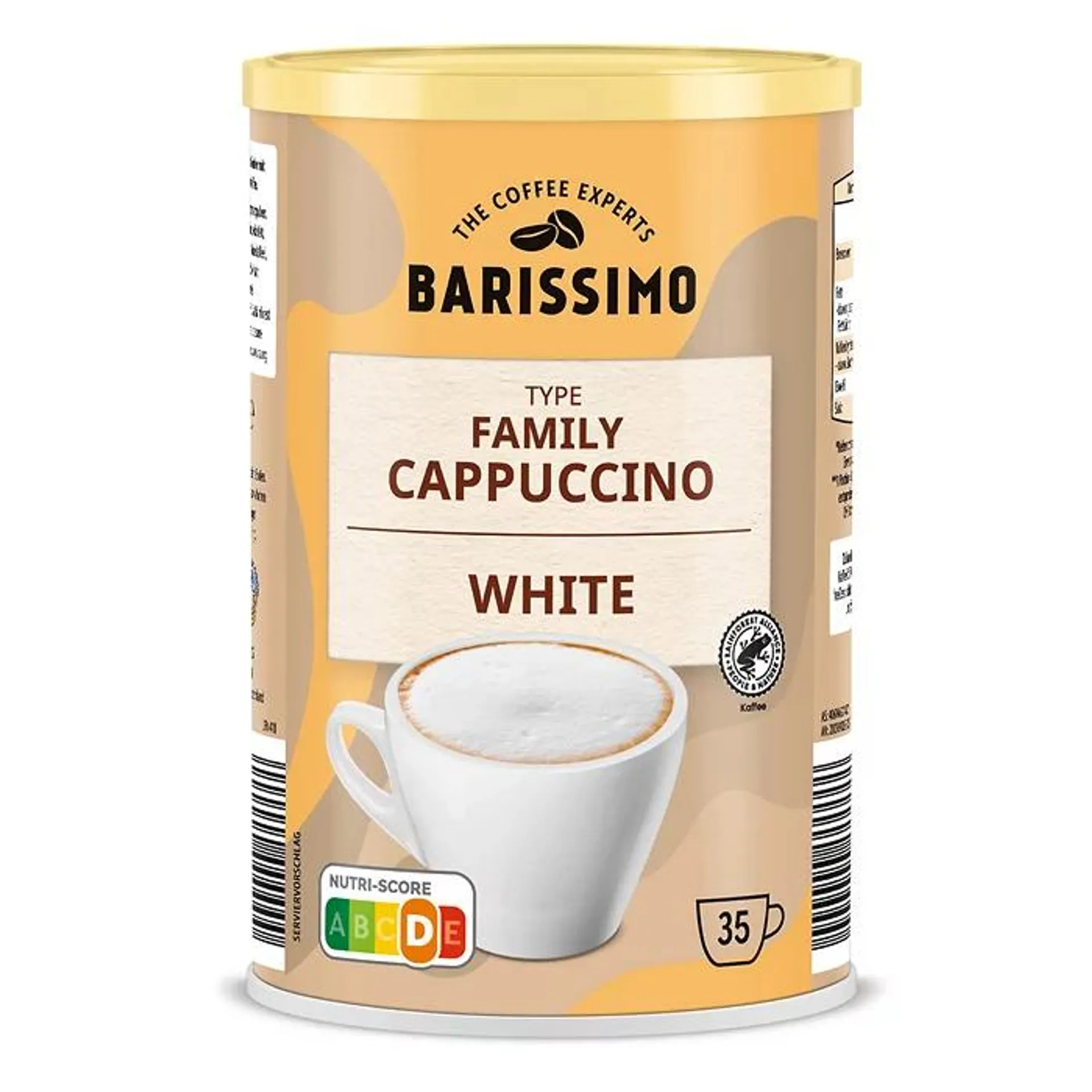 BARISSIMO Family Cappuccino 500 g, weiß & heiß