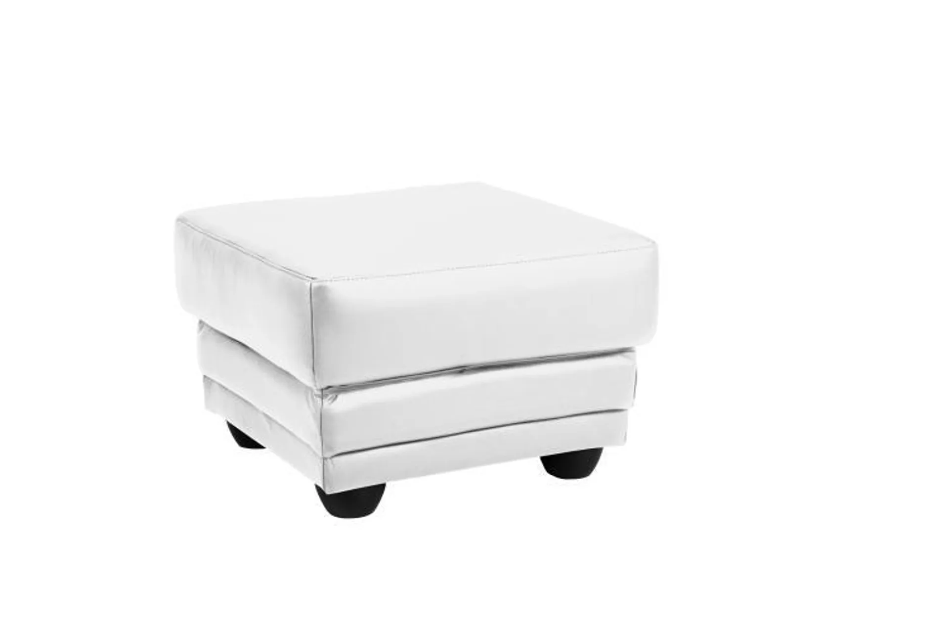 Hocker NEBOLO von Cotta Pampas Madras Bianco