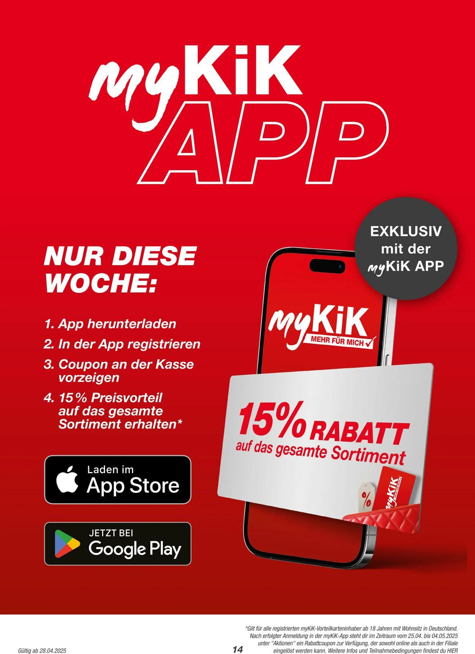 Kik Aktueller Prospekt von 3. Mai bis 17. Mai 2025 - Prospekt seite 14