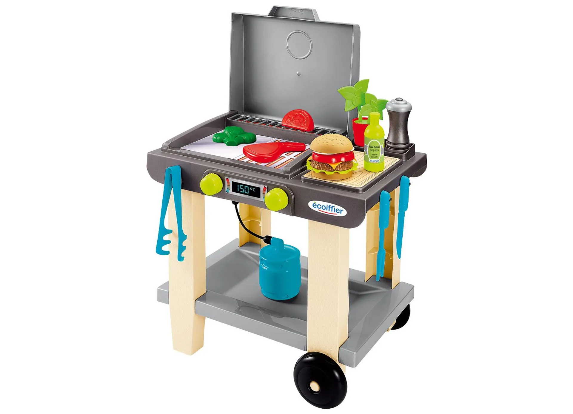 Kinder-Spielgrill mit Zubehör 43,5x28x40,5cm