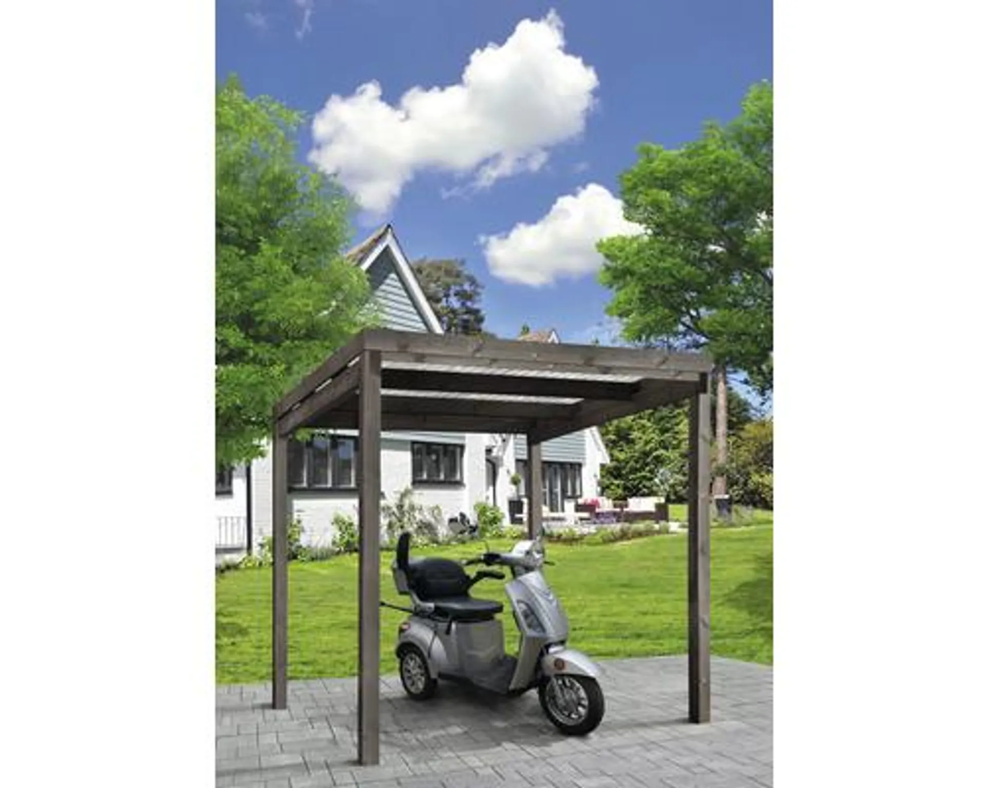 Universalunterstand Bikeport RAL7016 204 x 204 cm anthrazit