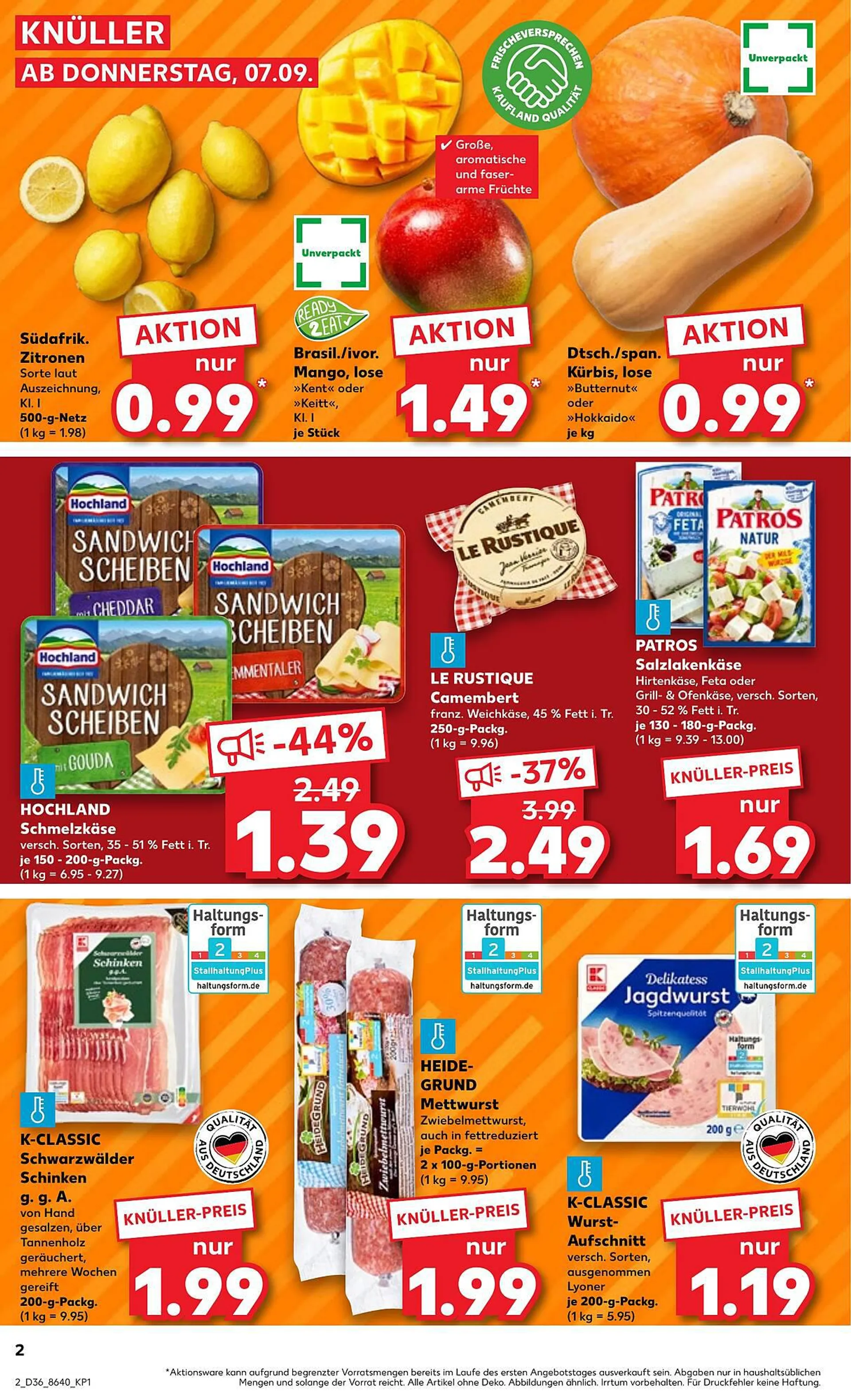 Kaufland Prospekt von 7. September bis 7. September 2023 - Prospekt seite 2