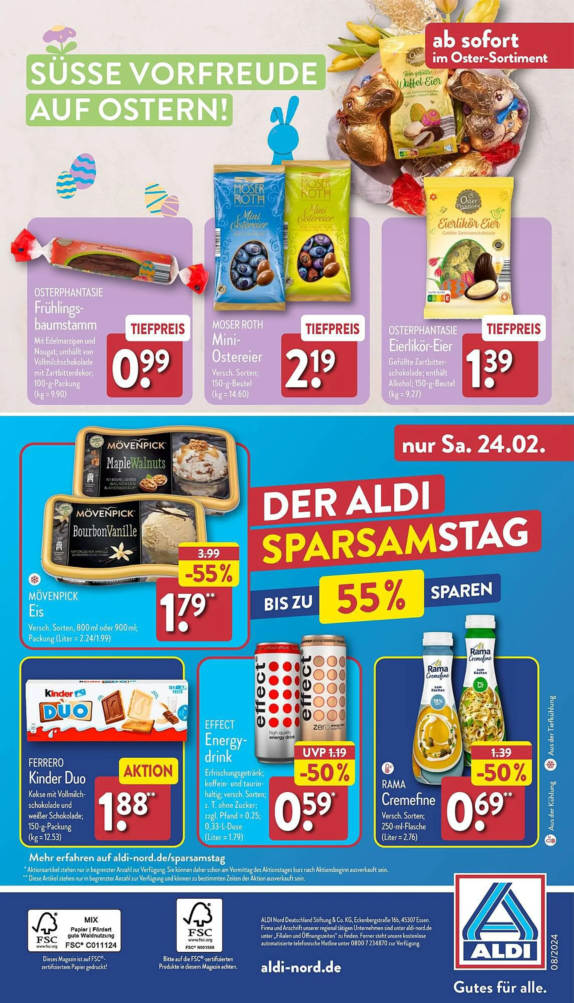 Aldi Nord Prospekt von 19. Februar bis 24. Februar 2024 - Prospekt seite 40