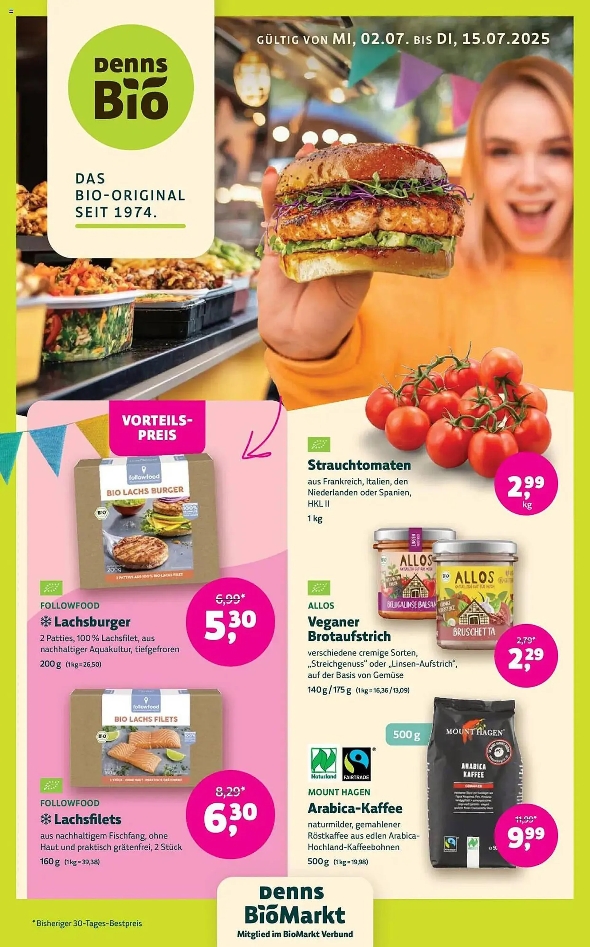 Biomarkt Prospekt von 2. Juli bis 15. Juli 2025 - Prospekt seite 1