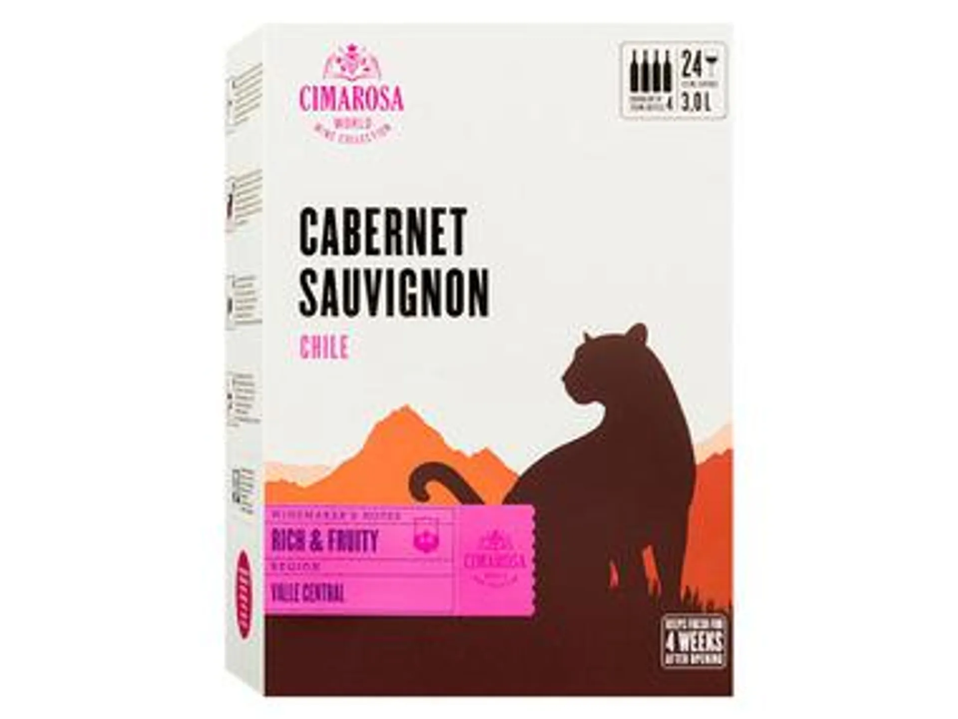 CIMAROSA Cabernet Sauvignon Chile Bag-in-Box trocken, Rotwein