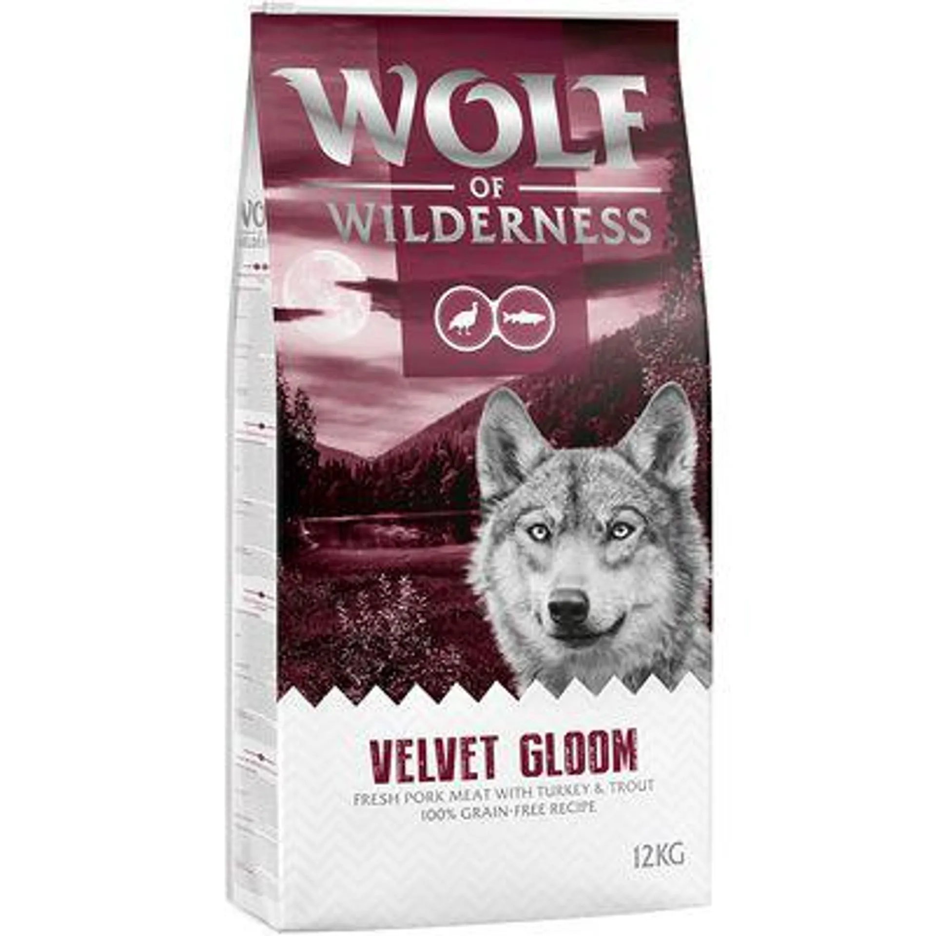 Wolf of Wilderness "Velvet Gloom" Truthahn & Forelle - getreidefrei