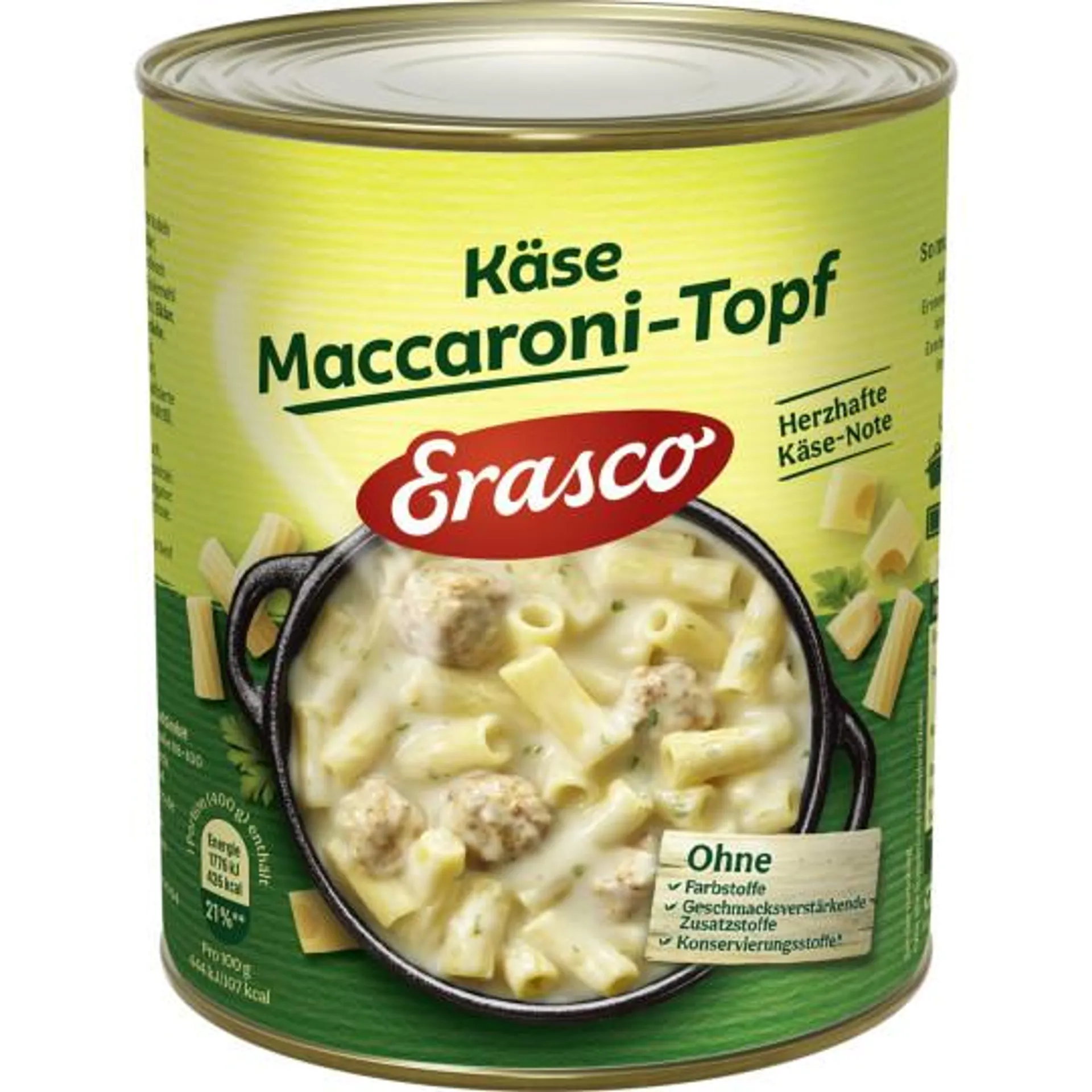 Erasco Käse Maccaroni-Topf 800G