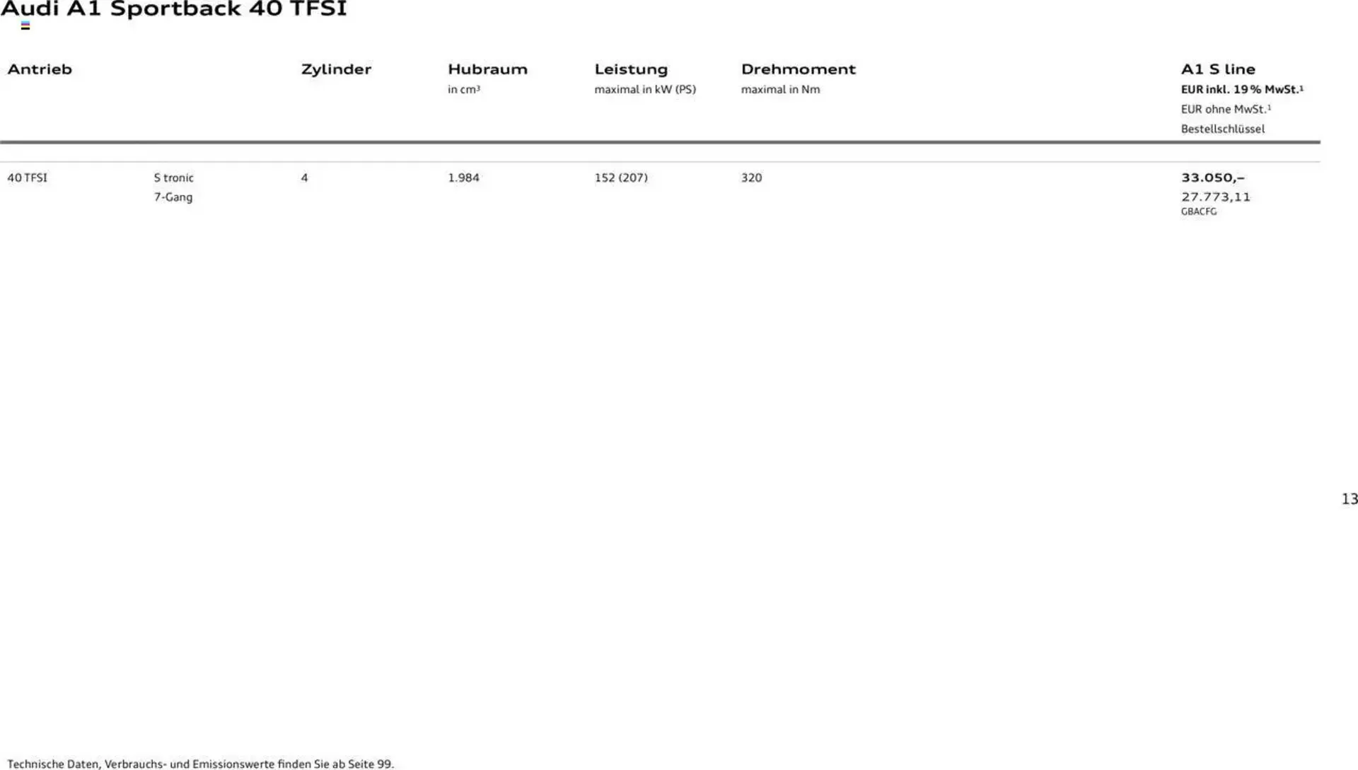 Audi Prospekt von 29. Januar bis 9. Januar 2026 - Prospekt seite 13