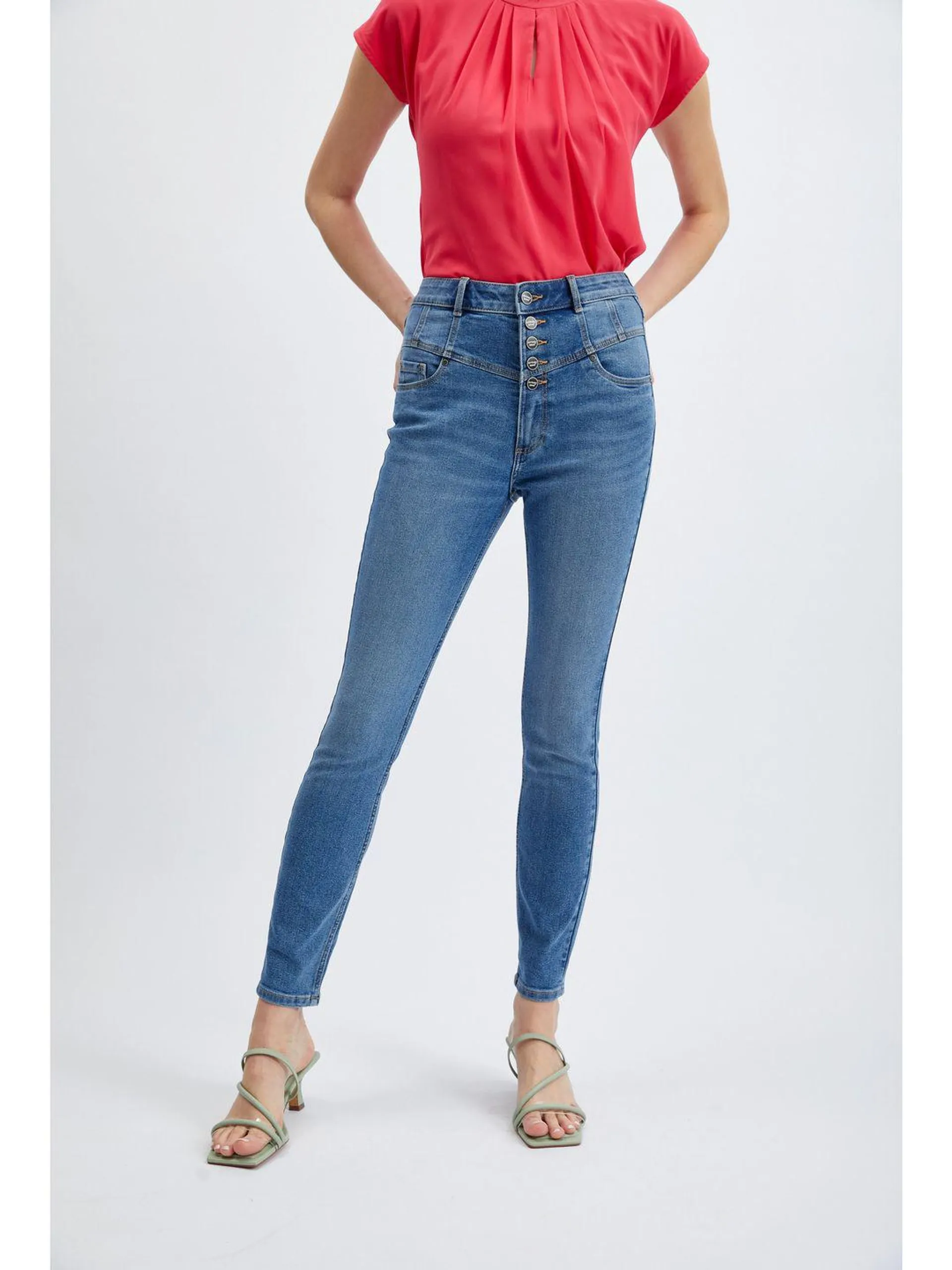 Blaue Damen Skinny Fit Jeans ORSAY