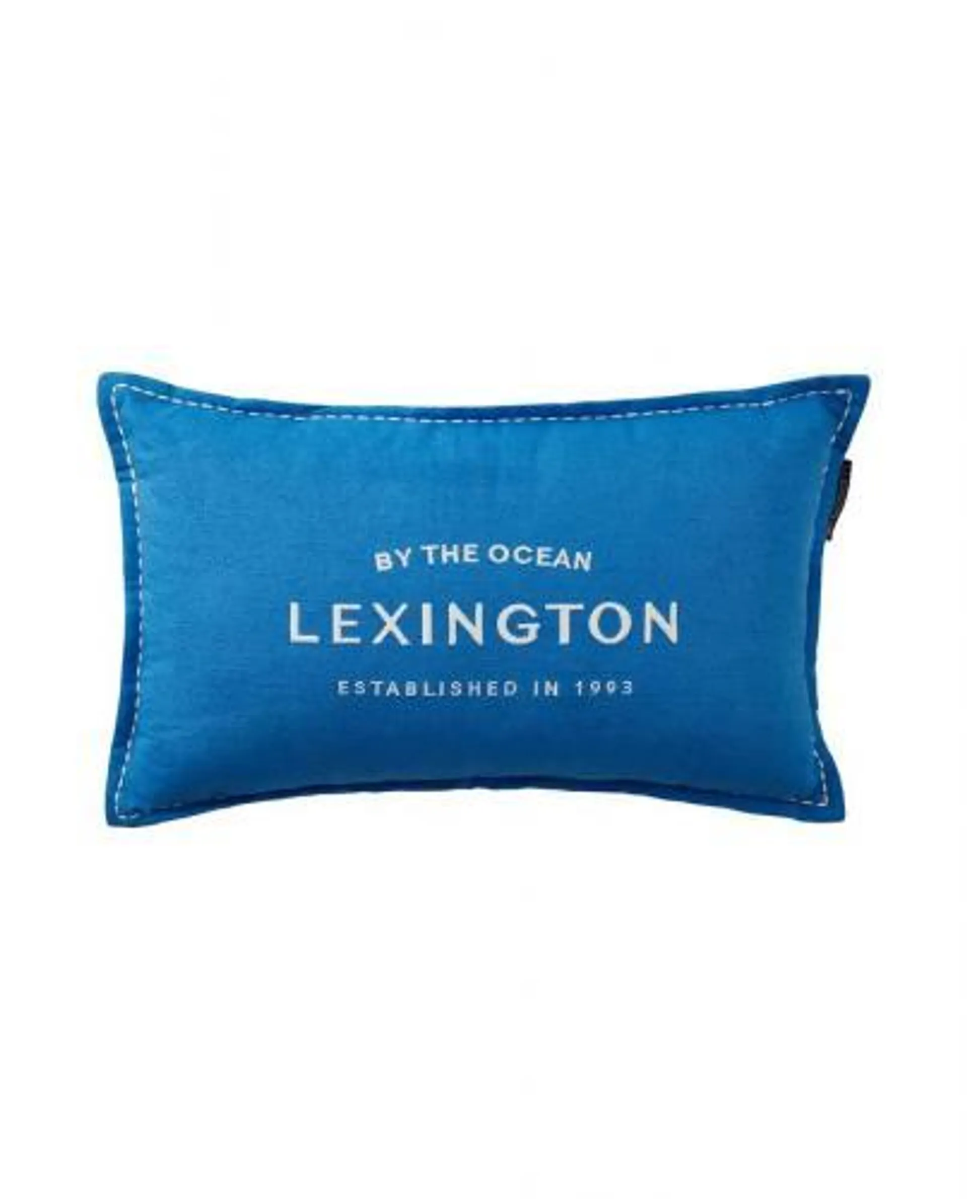 Lexington Kissenbezug Logo Embroidered Blue White