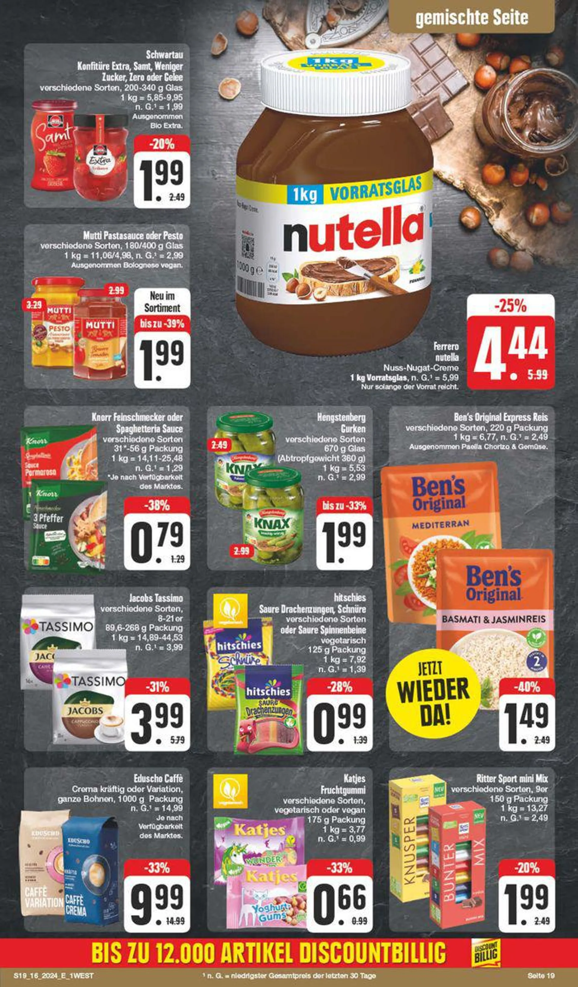 Edeka flugblatt von 14. April bis 20. April 2024 - Prospekt seite 19