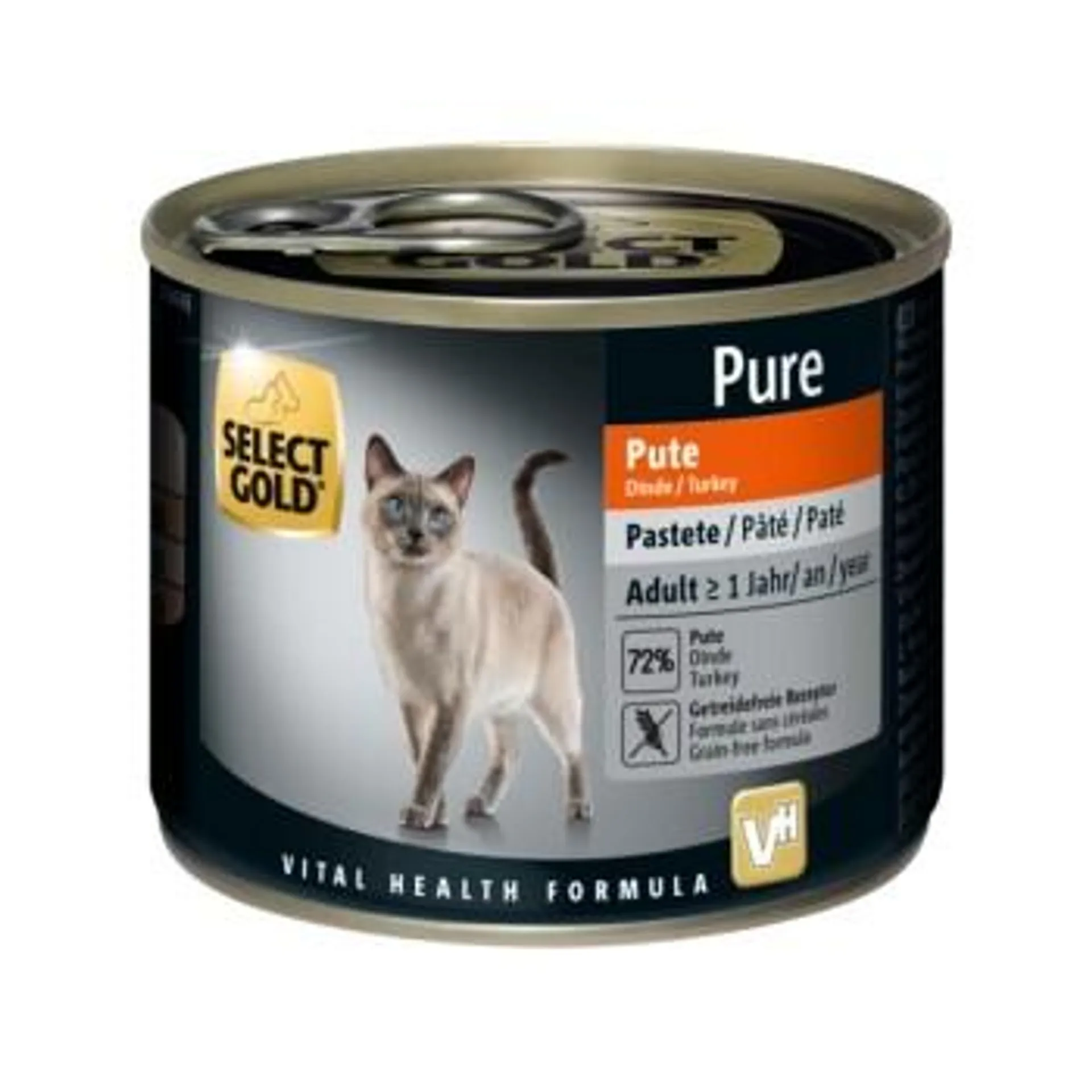 SELECT GOLD Pure Adult Paté Pute 6x200 g