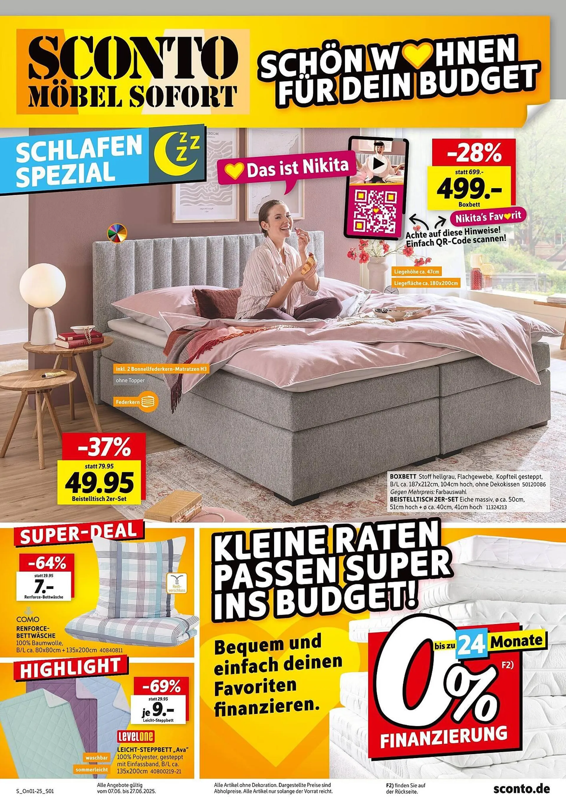 SCONTO Prospekt von 7. Juni bis 27. Juni 2025 - Prospekt seite 1