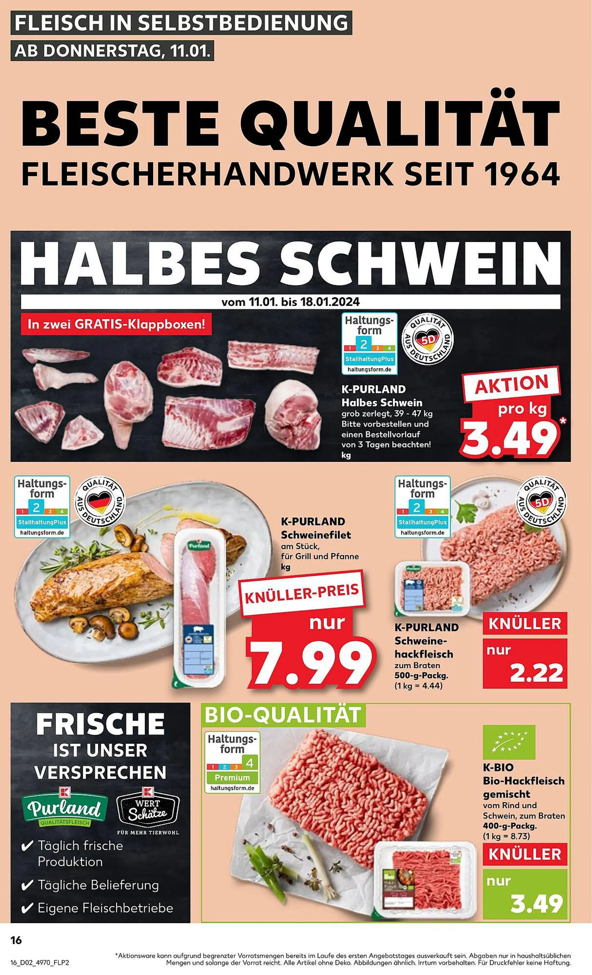 Kaufland Prospekt von 11. Januar bis 17. Januar 2024 - Prospekt seite 16