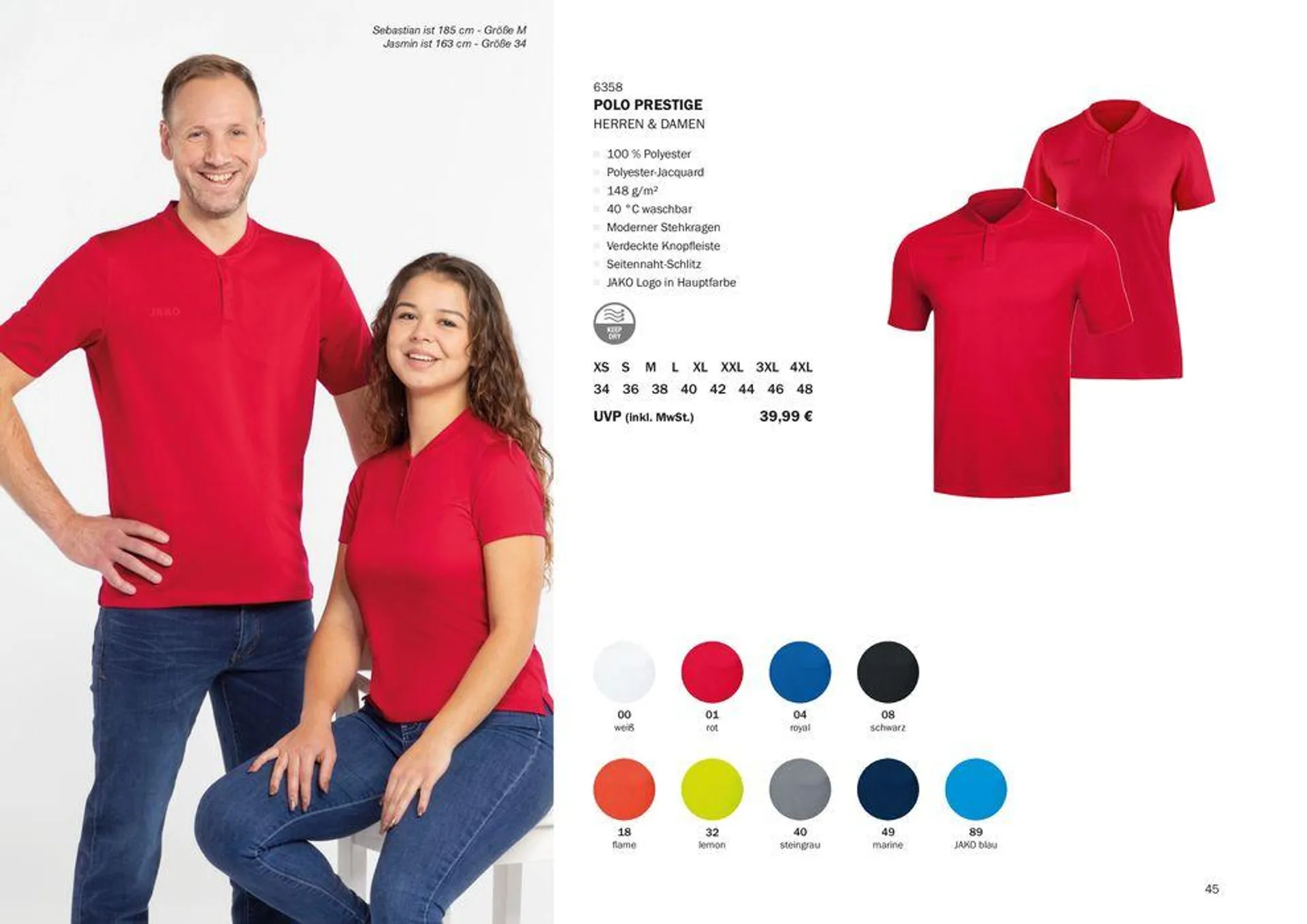 Jako Teamwear 2024 von 9. August bis 31. Dezember 2024 - Prospekt seite 47