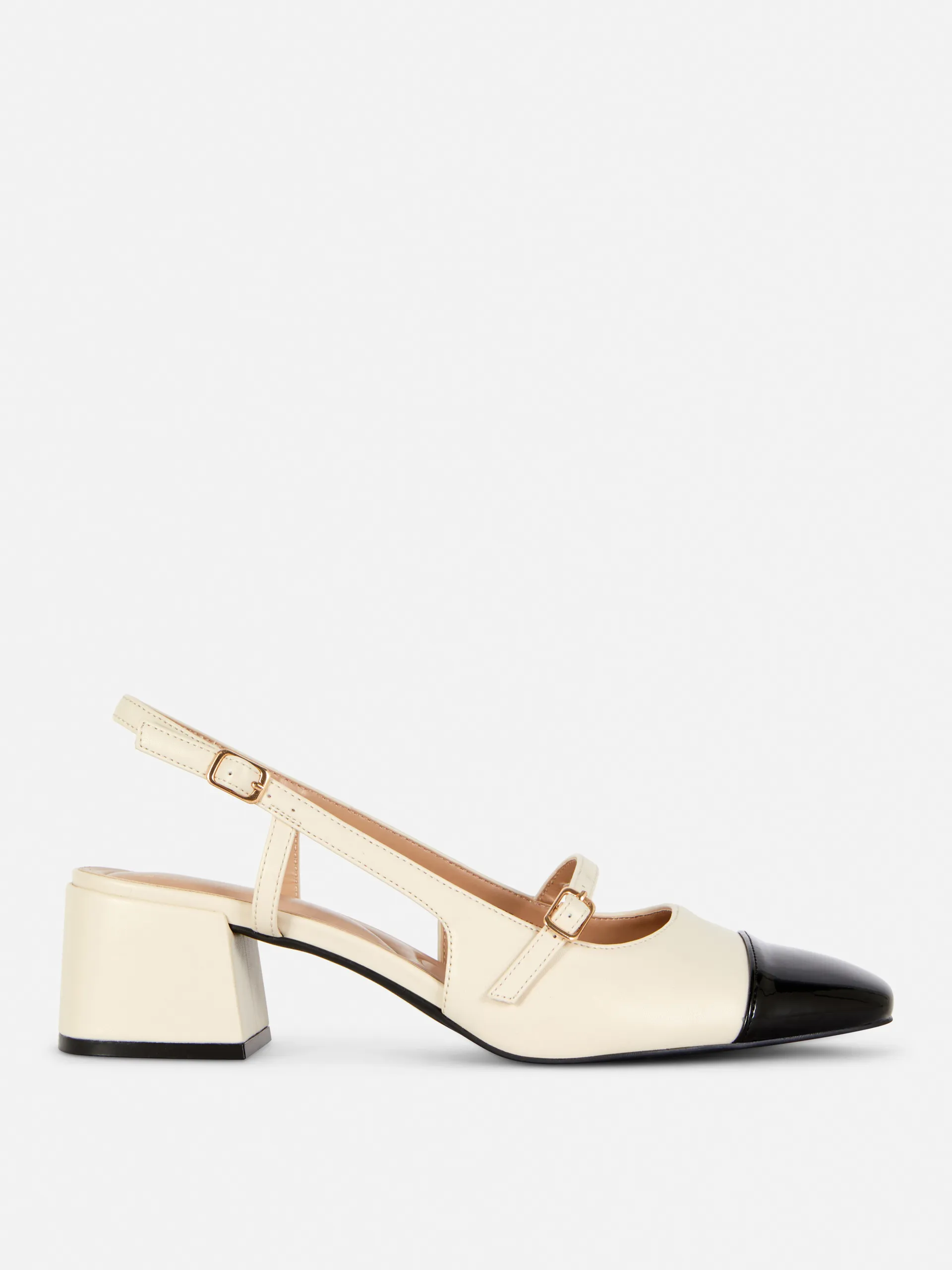 Mary-Jane-Slingbacks mit Blockabsatz