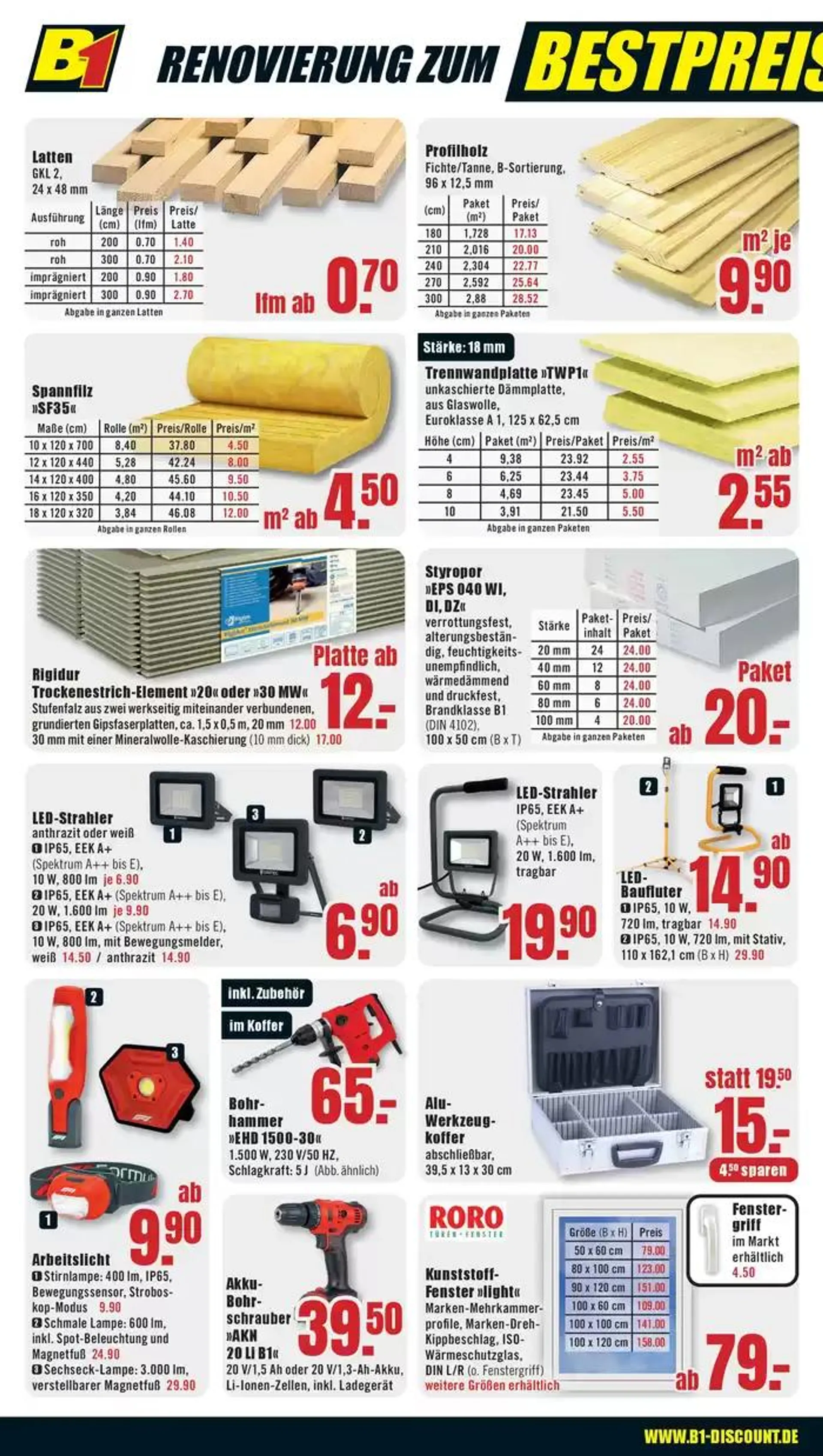 B1 Discount Baumarkt flugblatt von 25. Januar bis 8. Februar 2025 - Prospekt seite 2