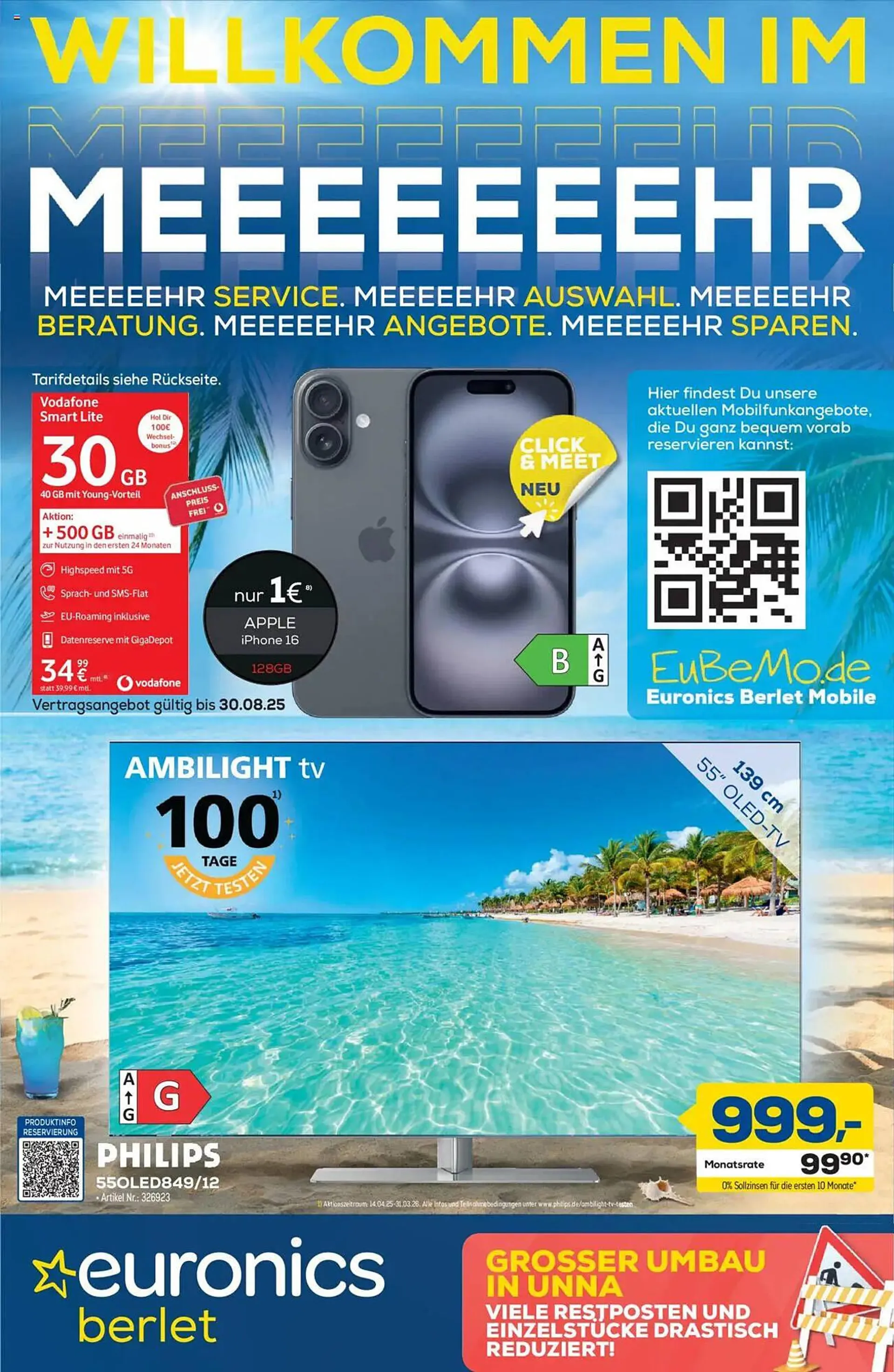 Euronics Prospekt von 20. August bis 29. August 2025 - Prospekt seite 1
