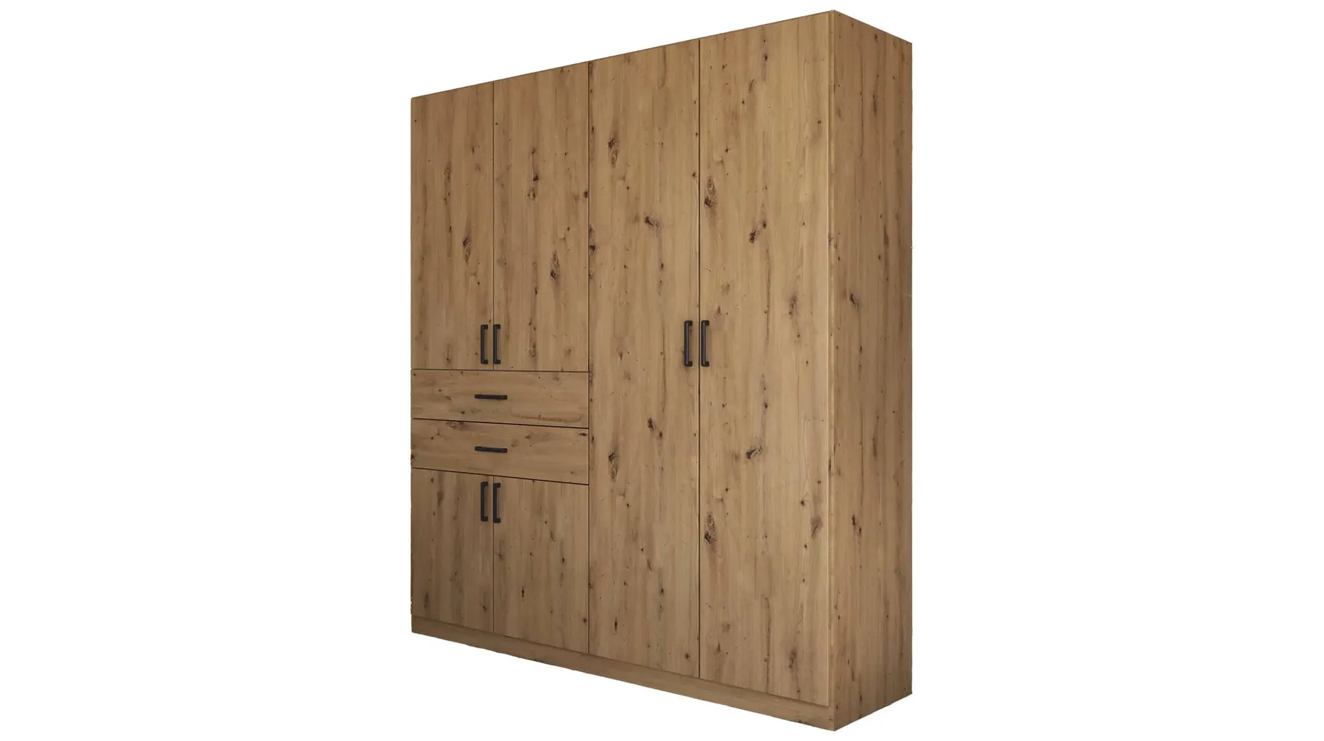 Kleiderschrank Artisan Eiche 181 cm 6-türig - MAIKA