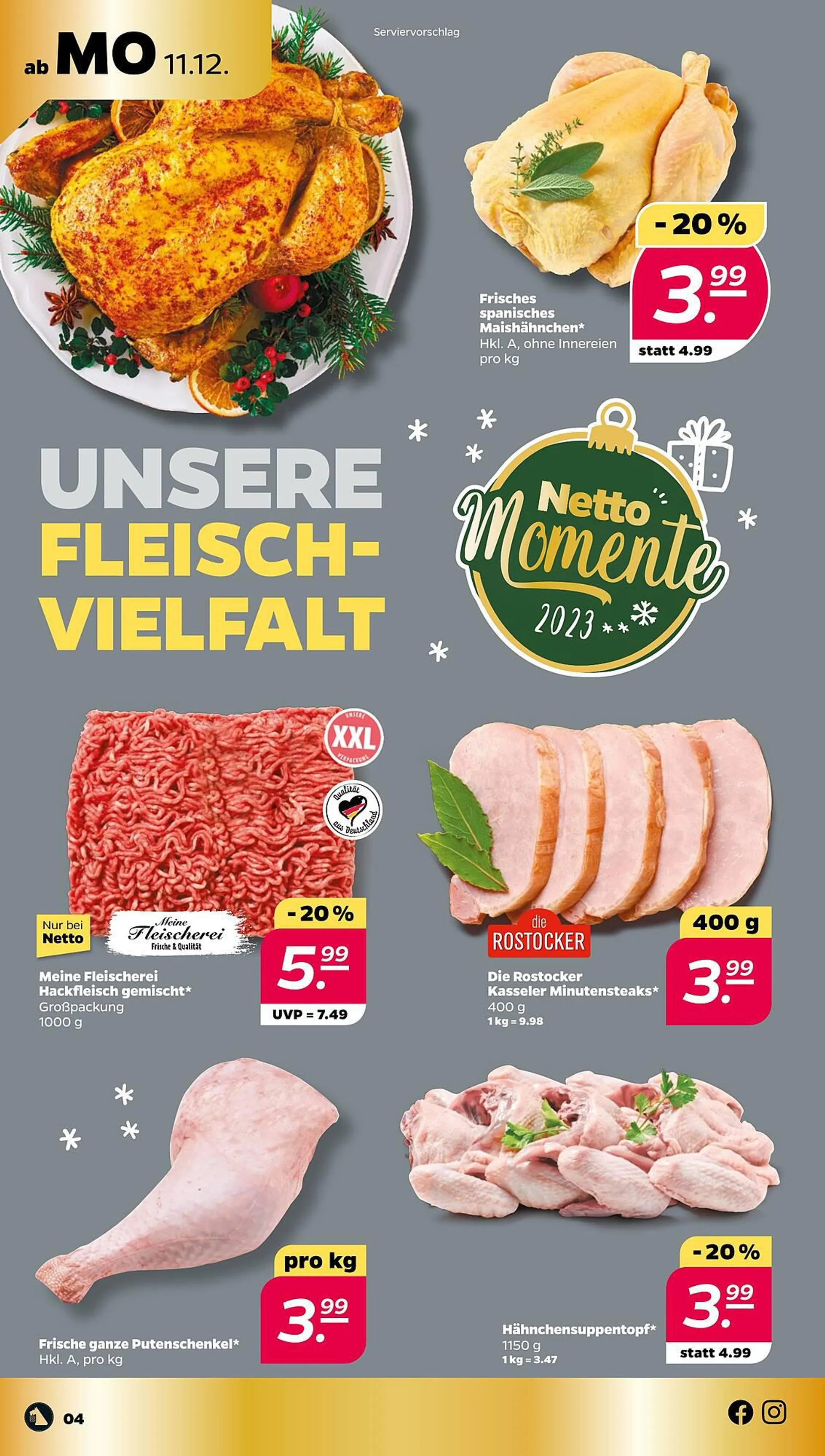 NETTO Prospekt von 11. Dezember bis 16. Dezember 2023 - Prospekt seite 4