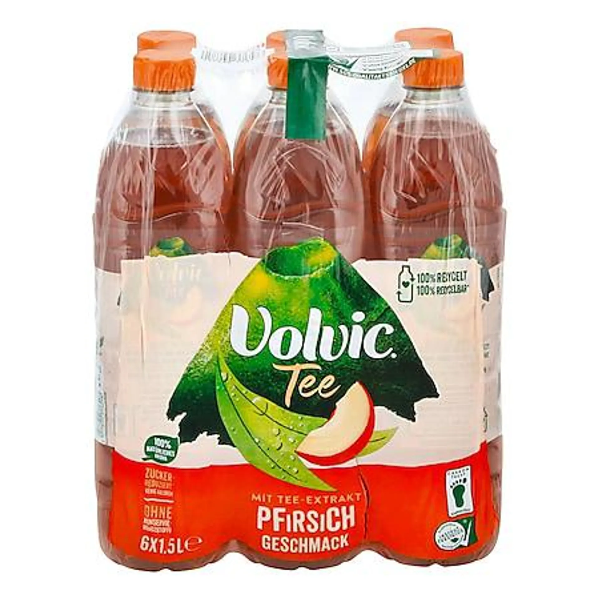 Volvic Tee Creation Pfirsich 1,5 Liter, 6er Pack