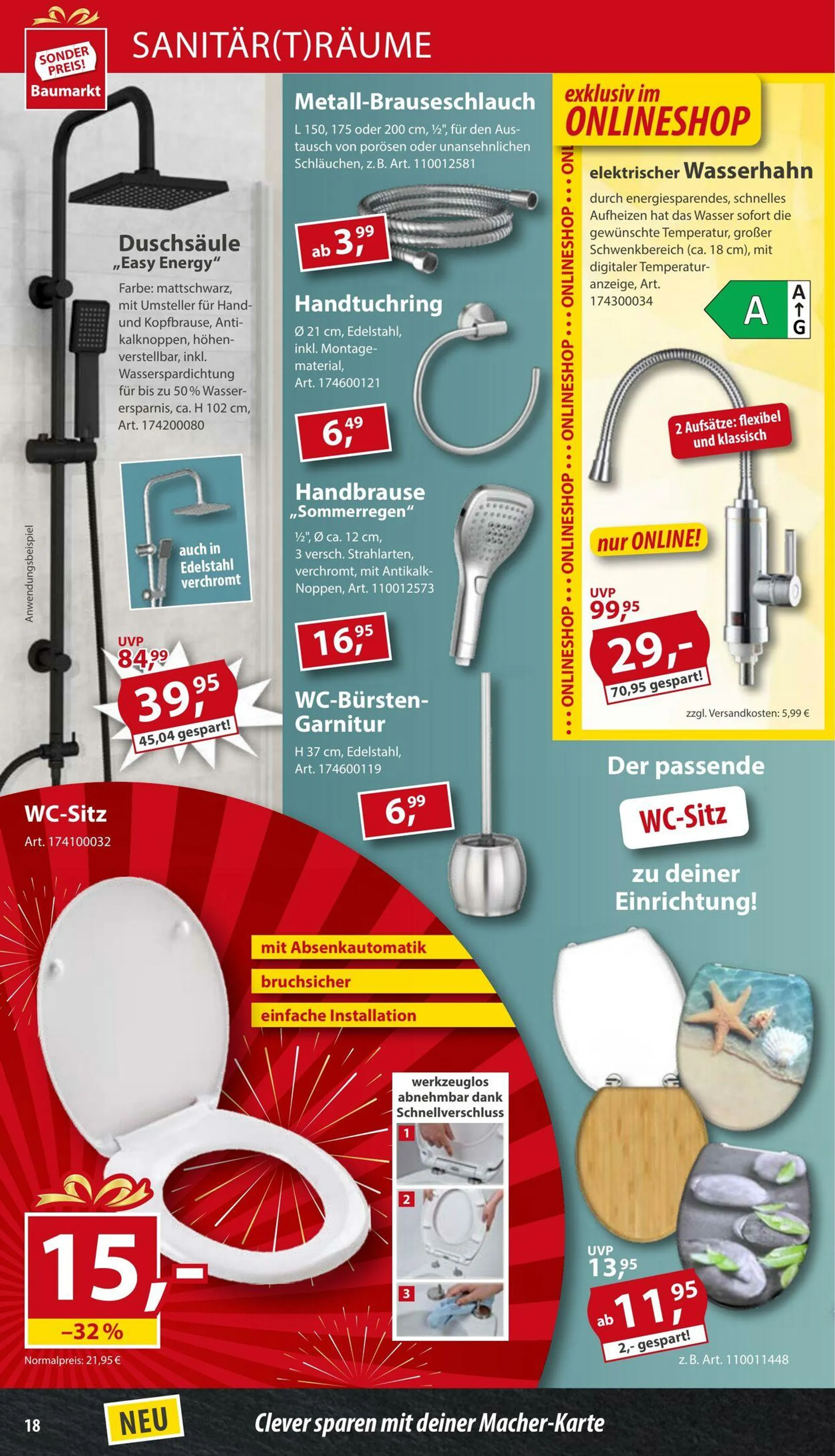 Sonderpreis Baumarkt Aktueller Prospekt von 17. Mai bis 31. Mai 2025 - Prospekt seite 18