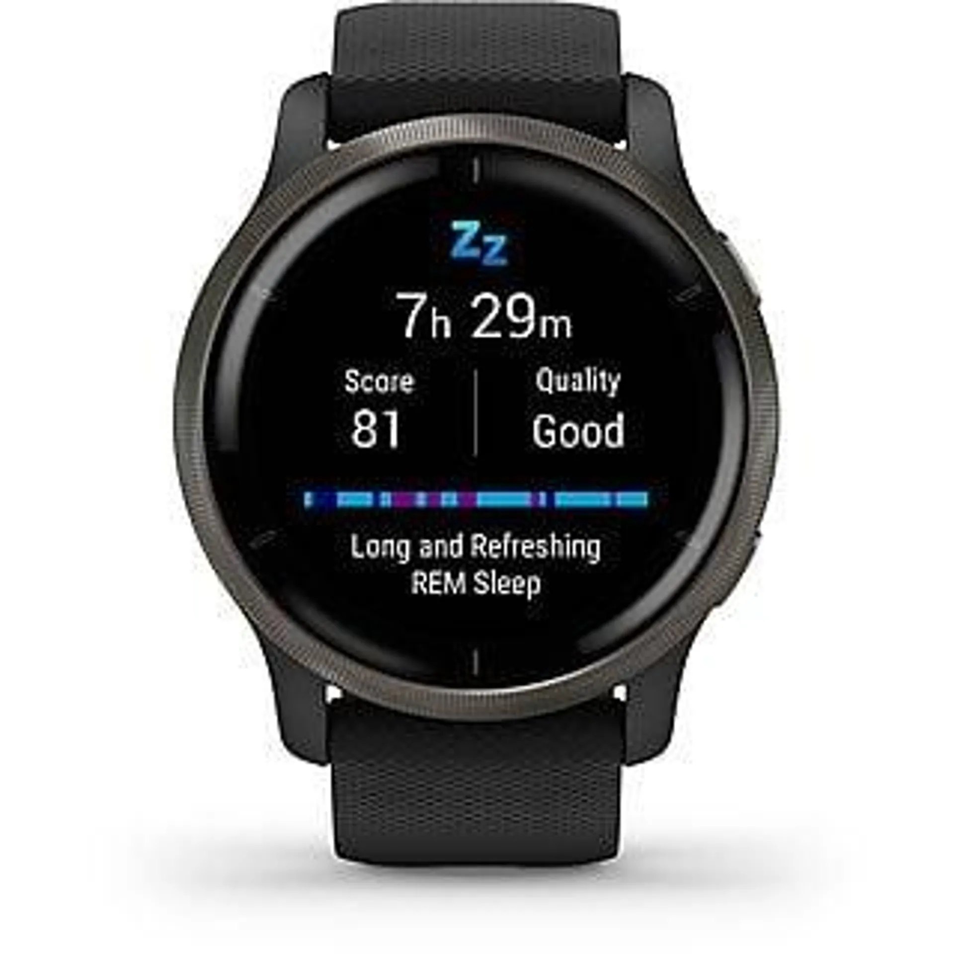 GARMIN Garmin Venu 2 Smartwatch Polymer Silikon, 135-200 mm, Schwarz