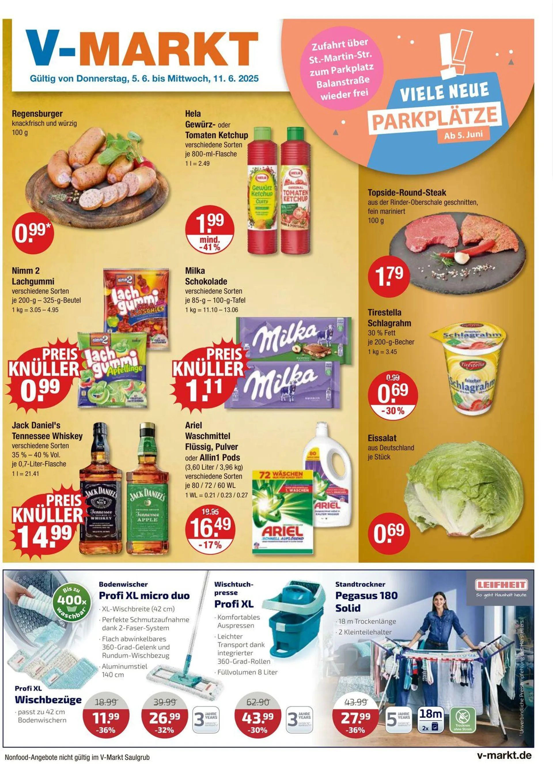V-Markt Aktueller Prospekt von 5. Juni bis 11. Juni 2025 - Prospekt seite 1
