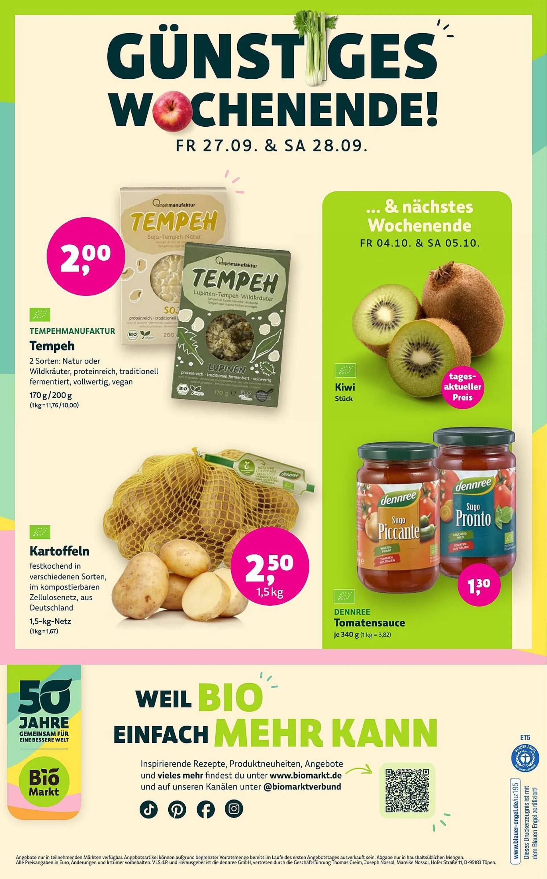 Landmann's Biomarkt Prospekt von 25. September bis 8. Oktober 2024 - Prospekt seite 16