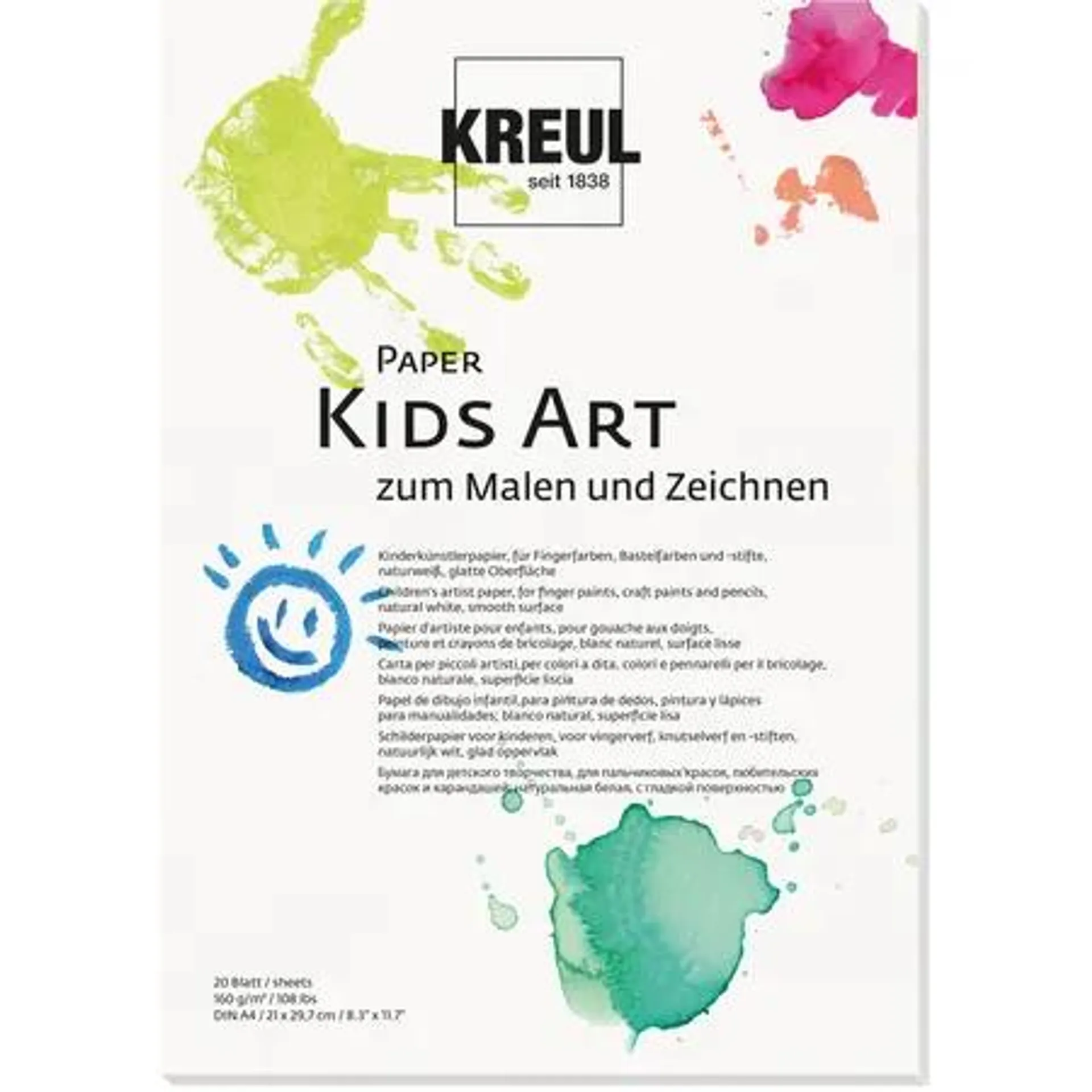 KREUL Paper Kids Art, 160 g/m², A4, 20 Blatt