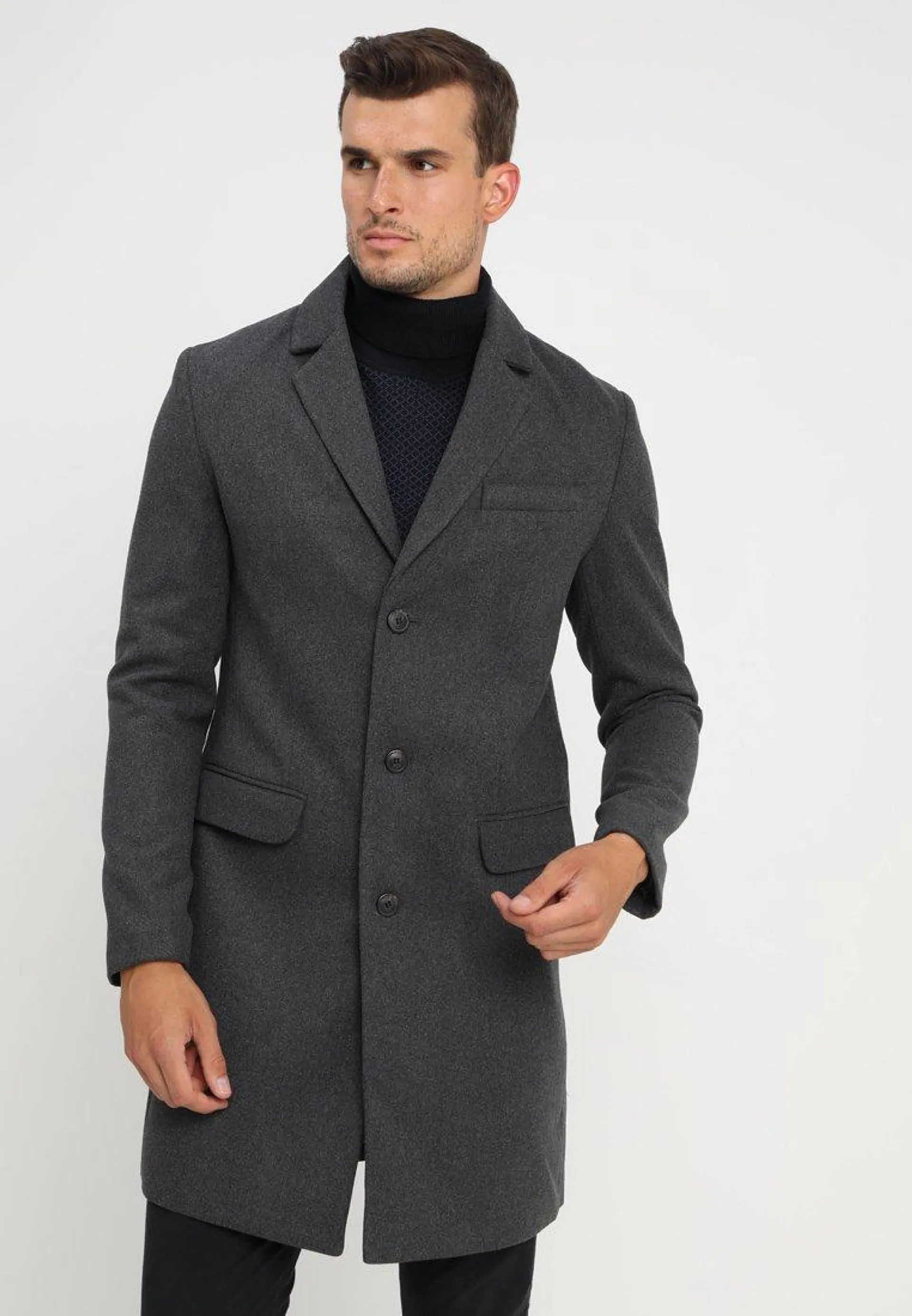 Classic coat - mottled grey