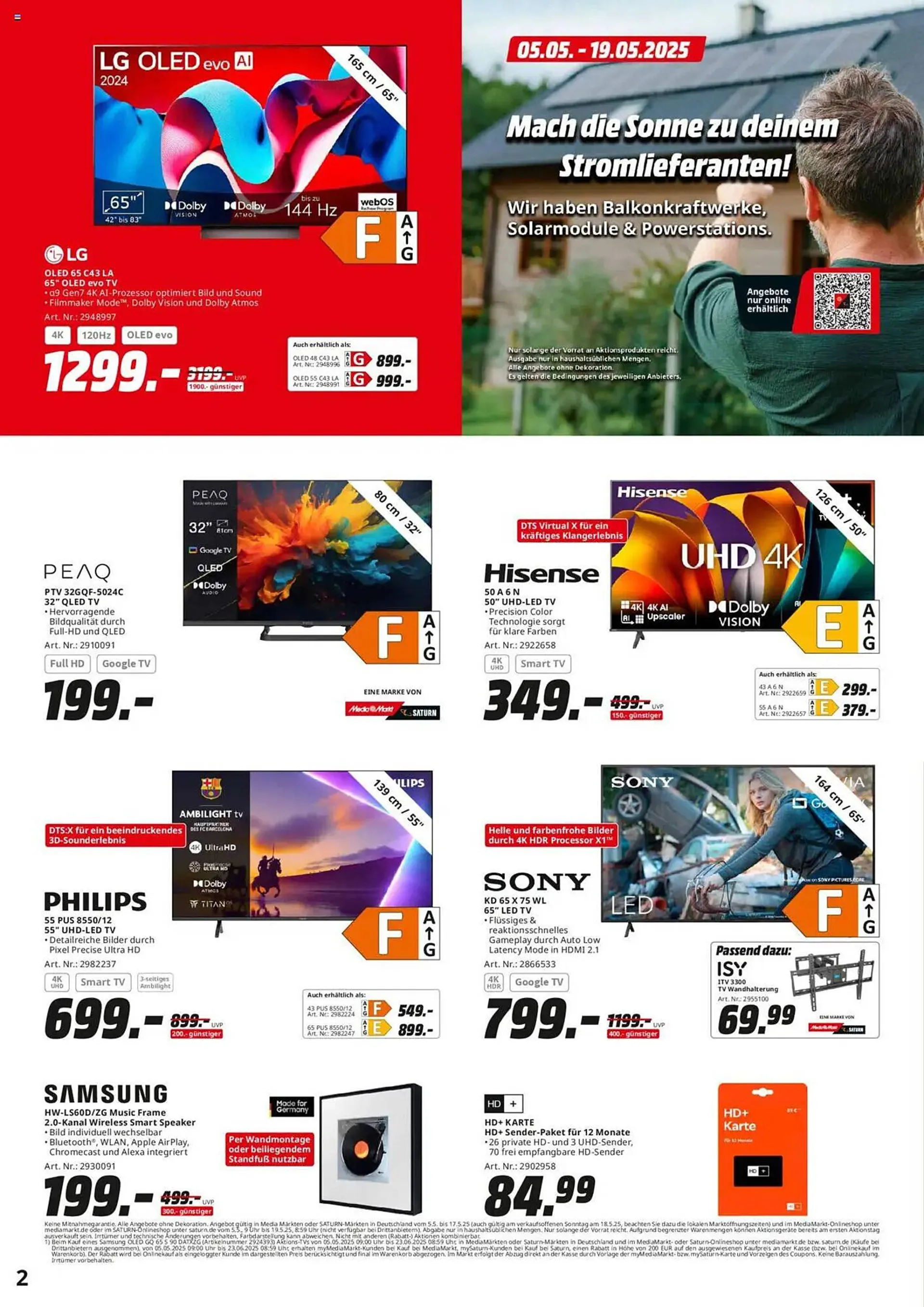 Saturn Prospekt von 5. Mai bis 17. Mai 2025 - Prospekt seite 2