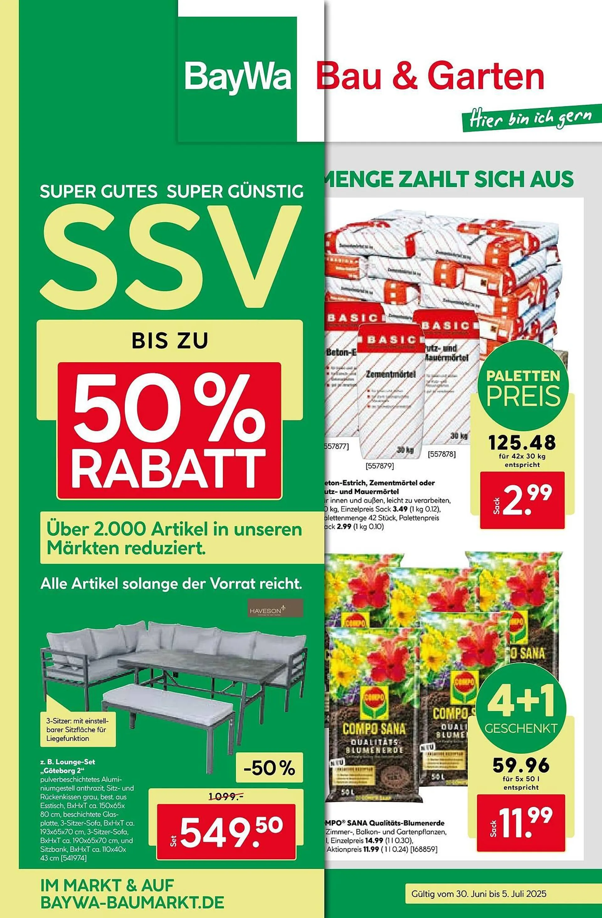 BayWa Prospekt von 30. Juni bis 5. Juli 2025 - Prospekt seite 1