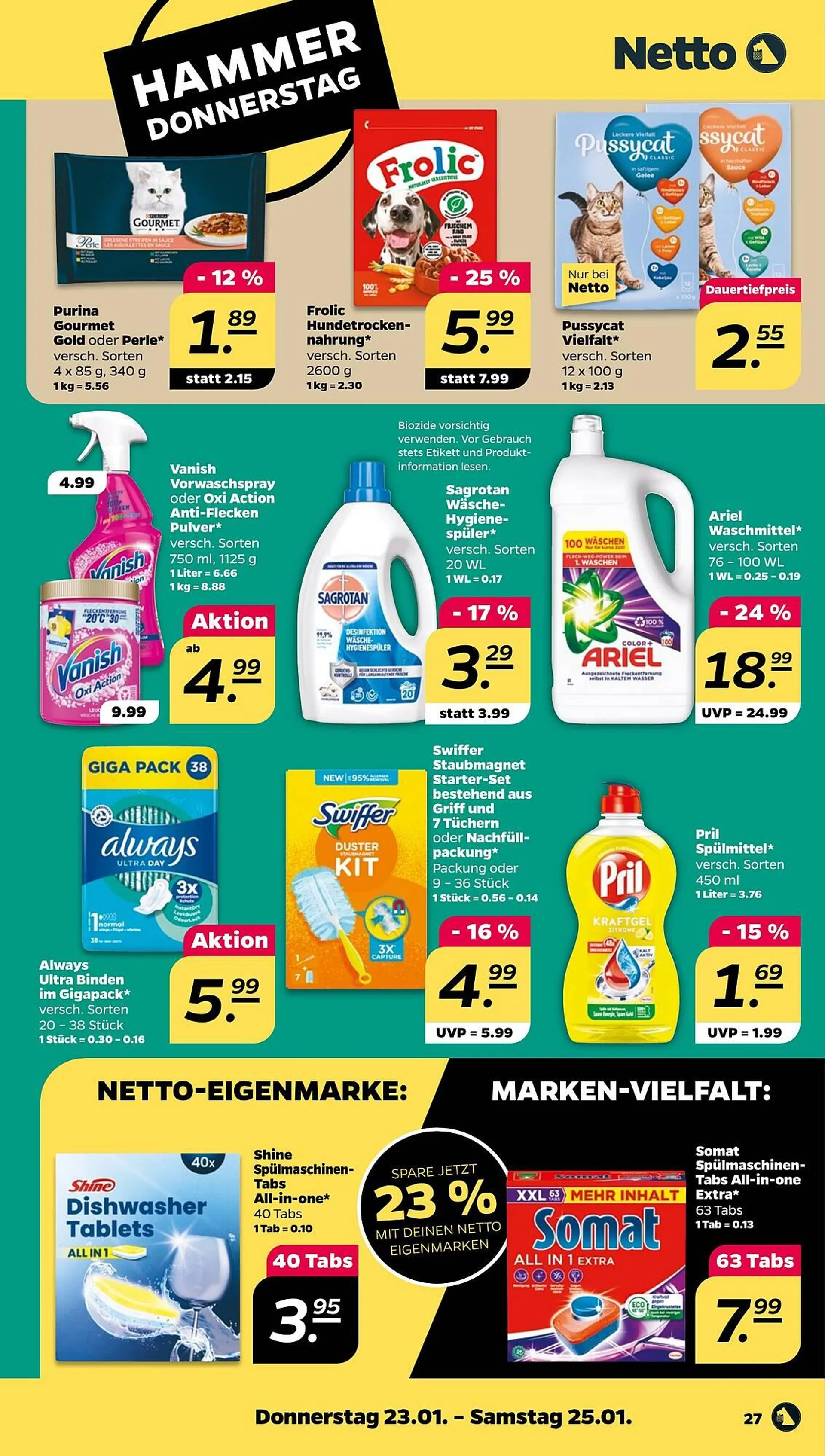 NETTO Prospekt von 20. Januar bis 25. Januar 2025 - Prospekt seite 27