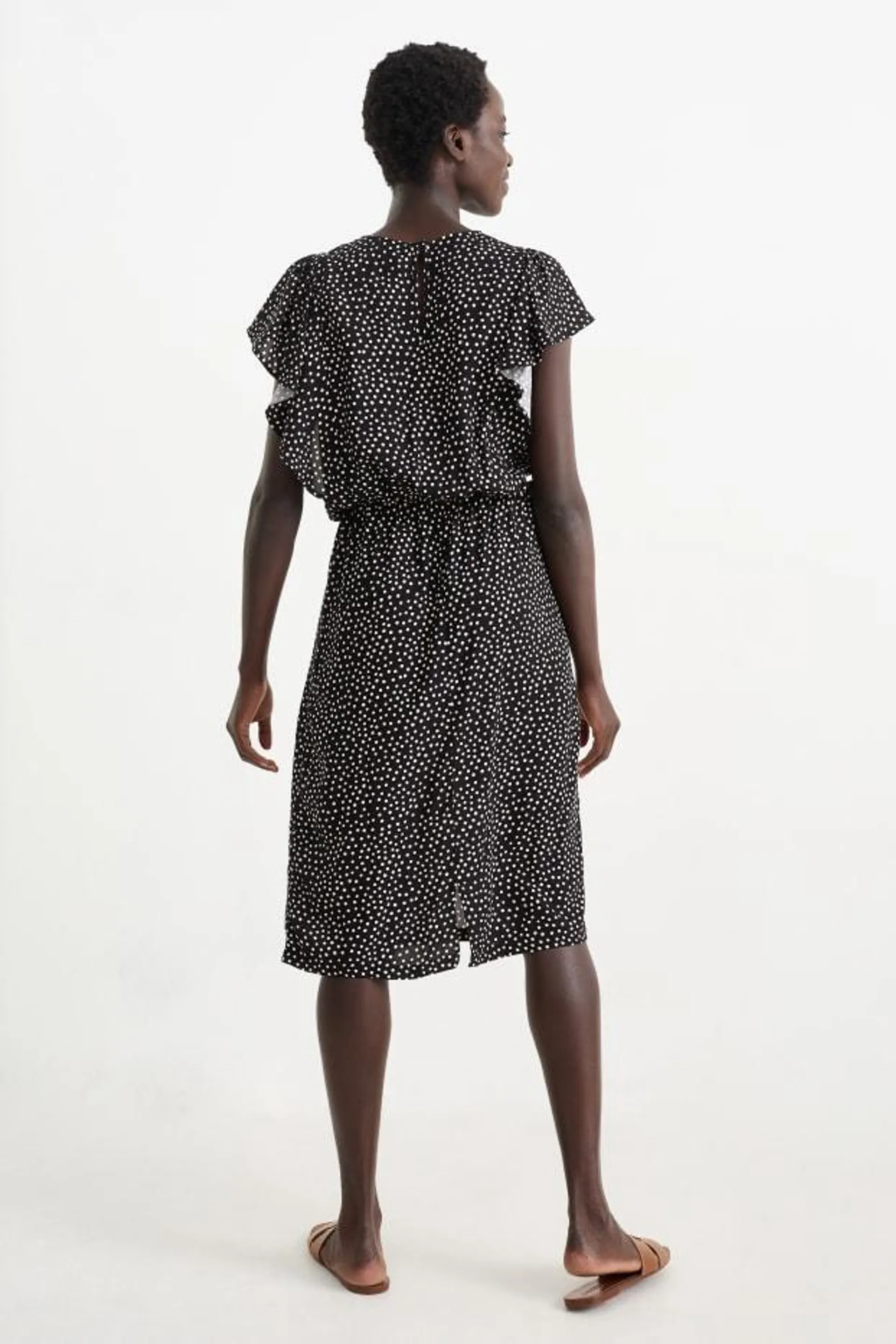 Viscose dress - polka dot