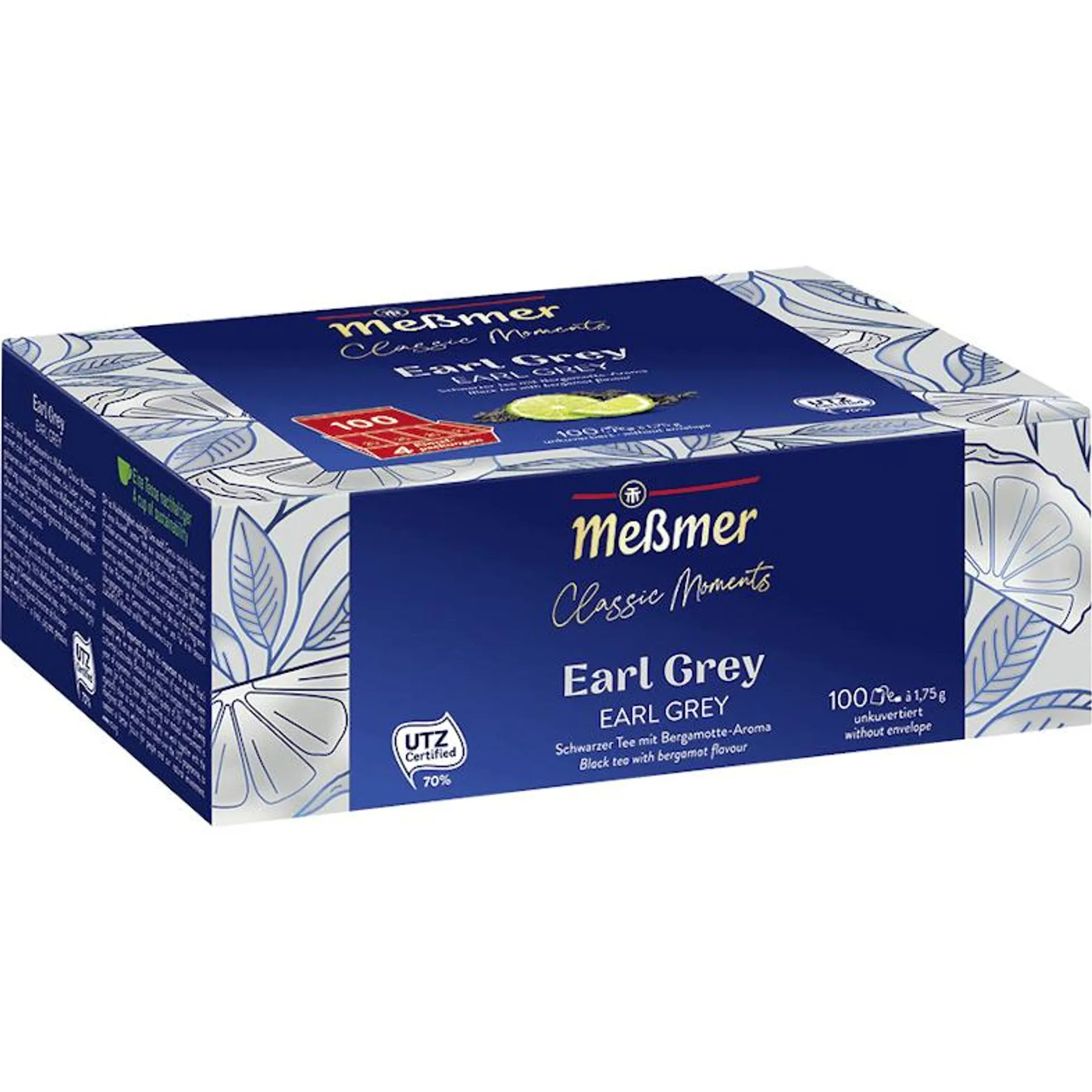 Meßmer Classic Moments Schwarztee Earl Grey 100 Teebeutel (175 g)