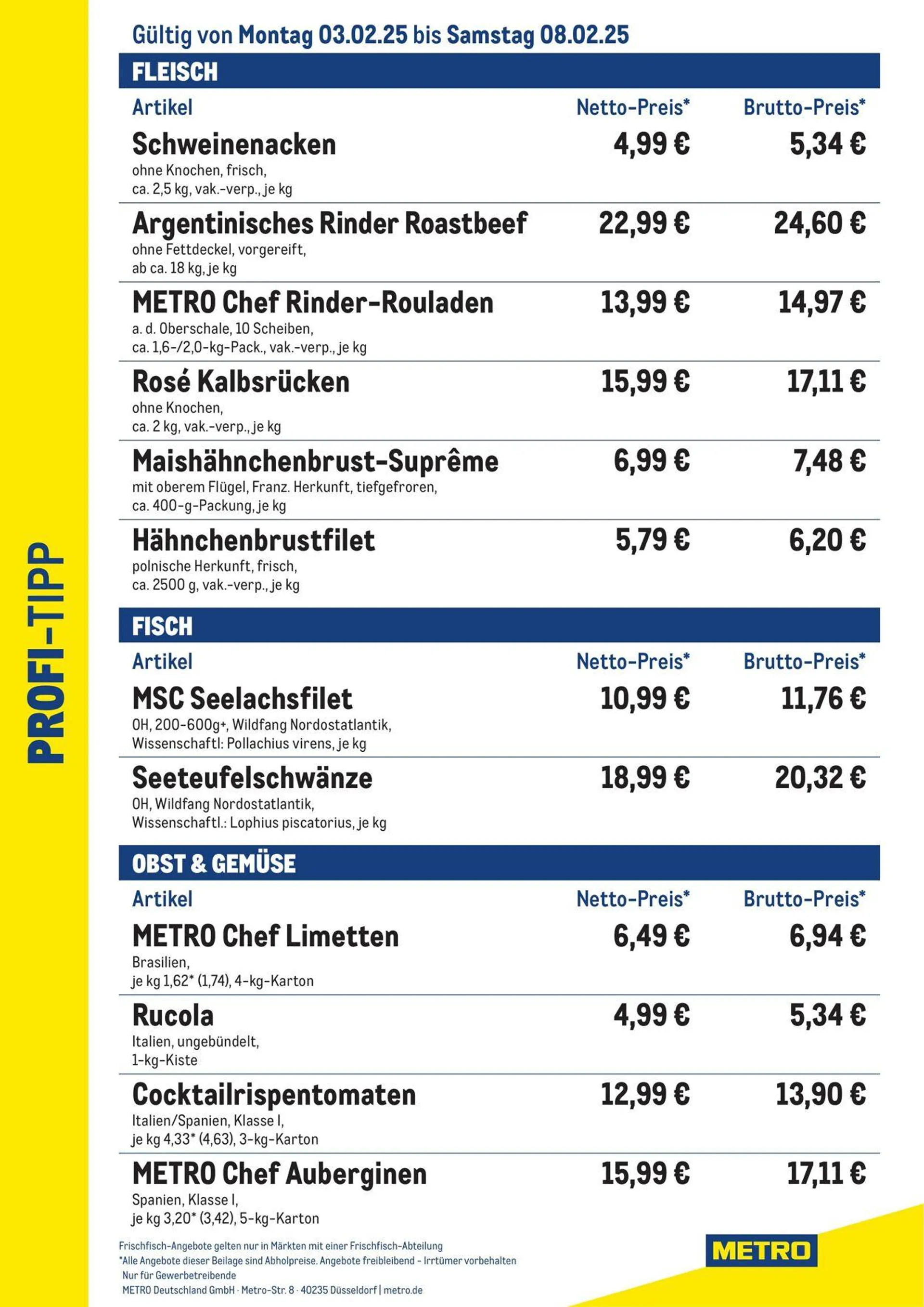 Metro Aktueller Prospekt von 13. August bis 27. August 2025 - Prospekt seite 1
