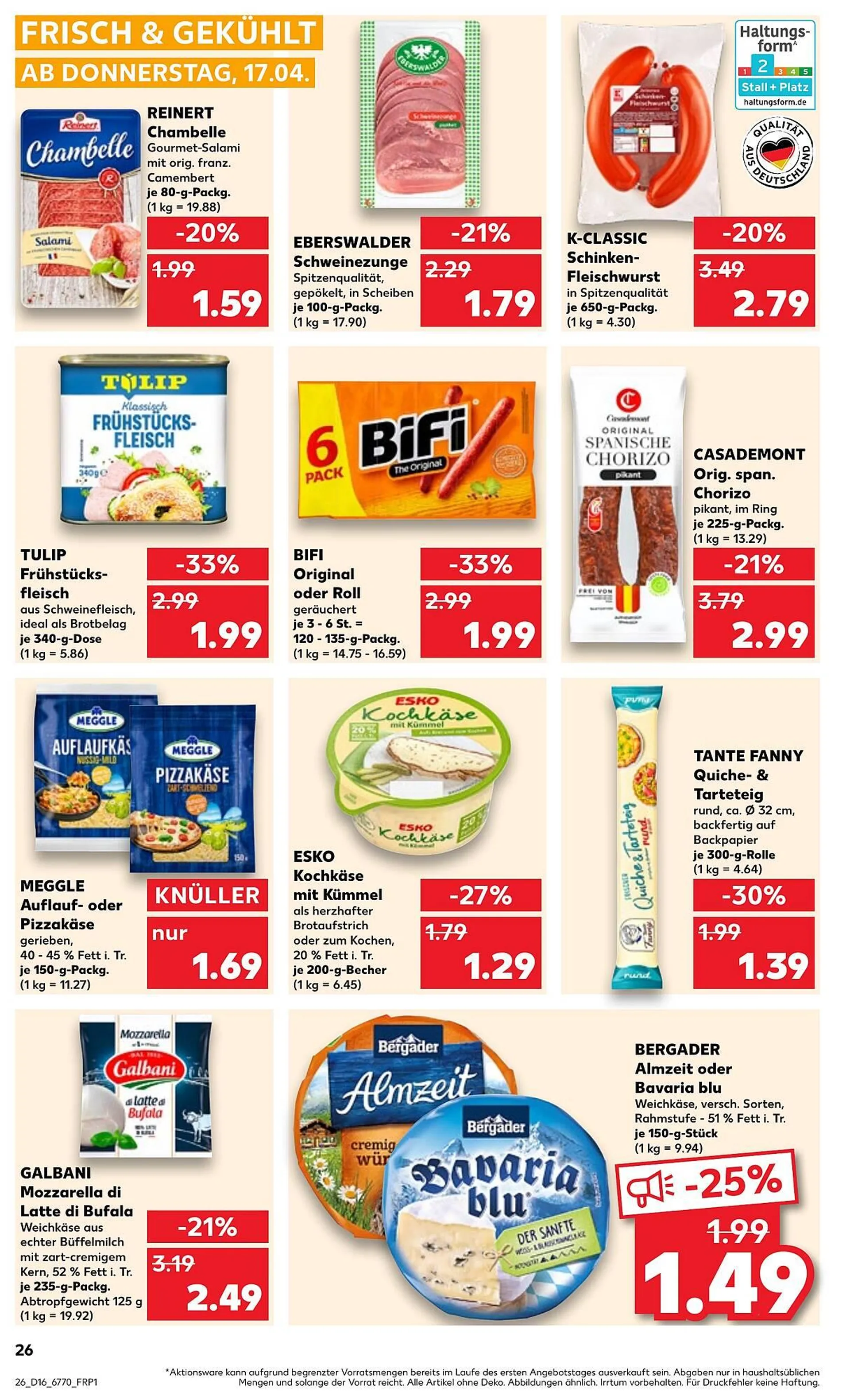 Kaufland Prospekt von 17. April bis 23. April 2025 - Prospekt seite 26