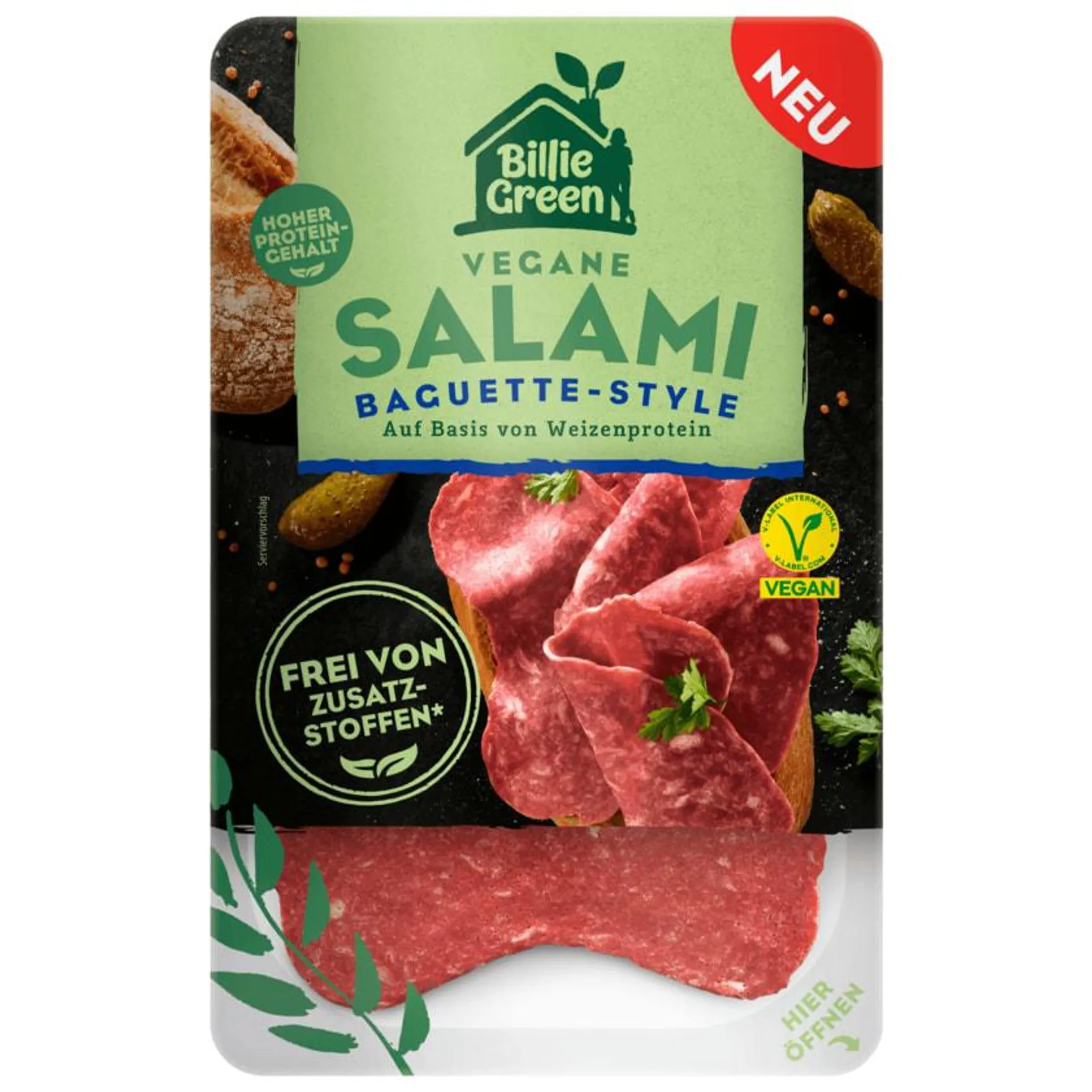 Billie Green Vegane Salami Baguette Style 70g