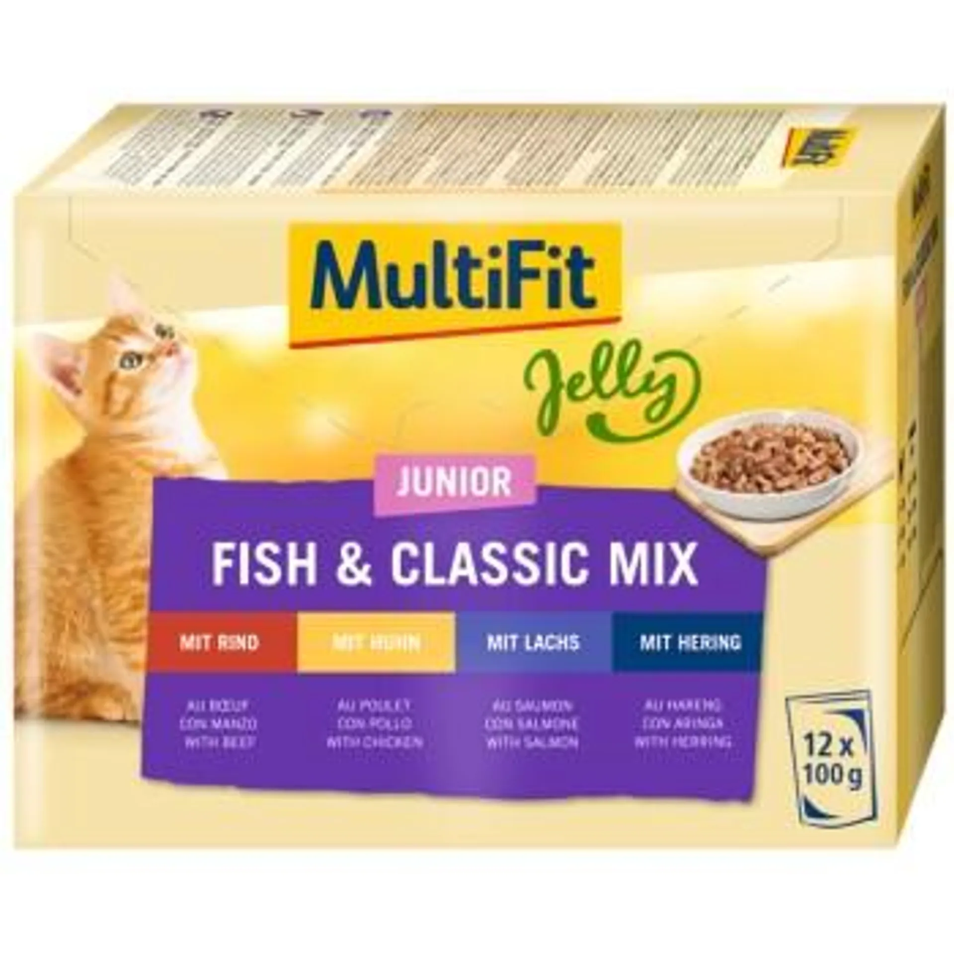 MultiFit Junior Jelly Fish & Classic Mix Multipack 12x100 g