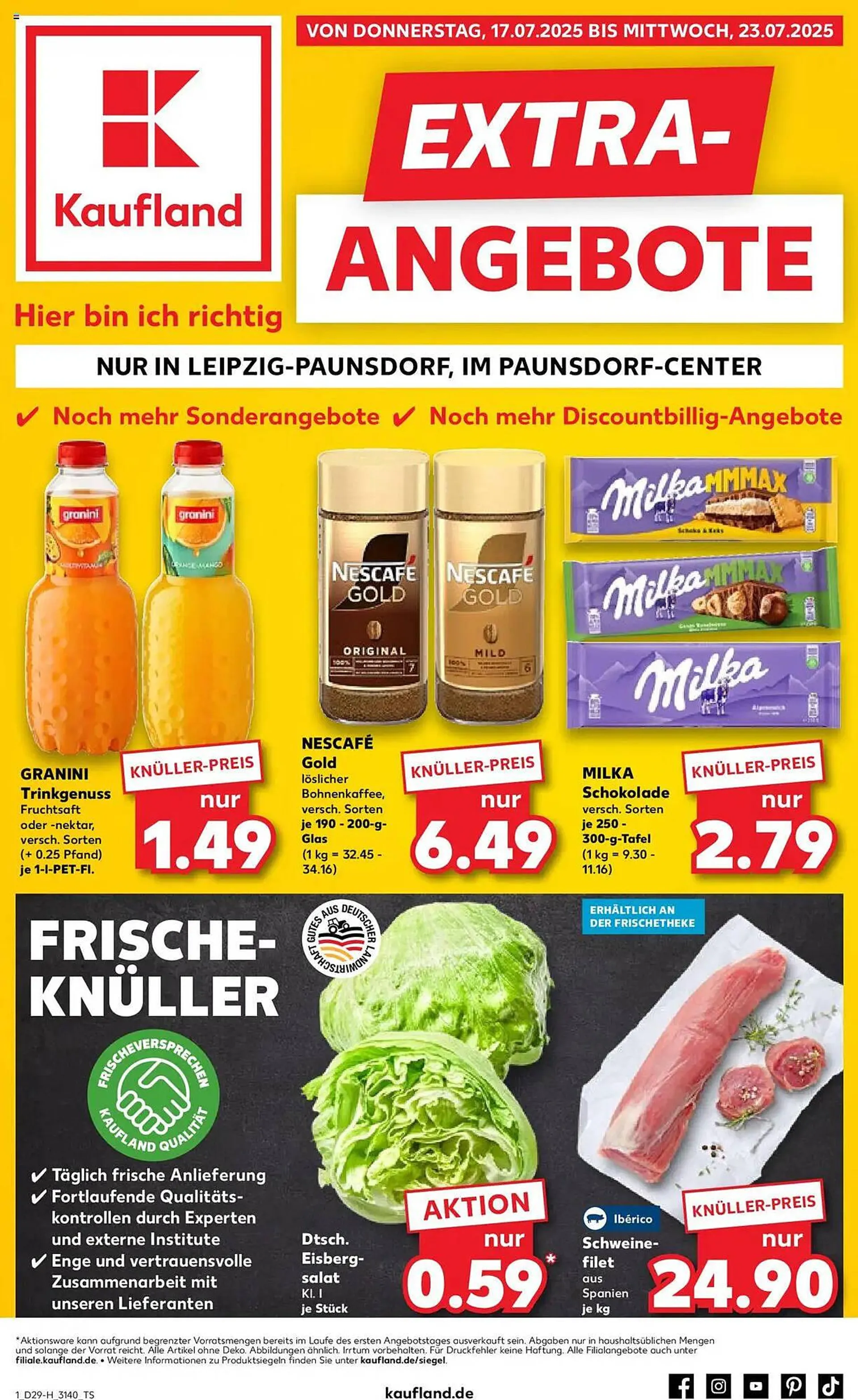 Kaufland Prospekt von 17. Juli bis 23. Juli 2025 - Prospekt seite 1