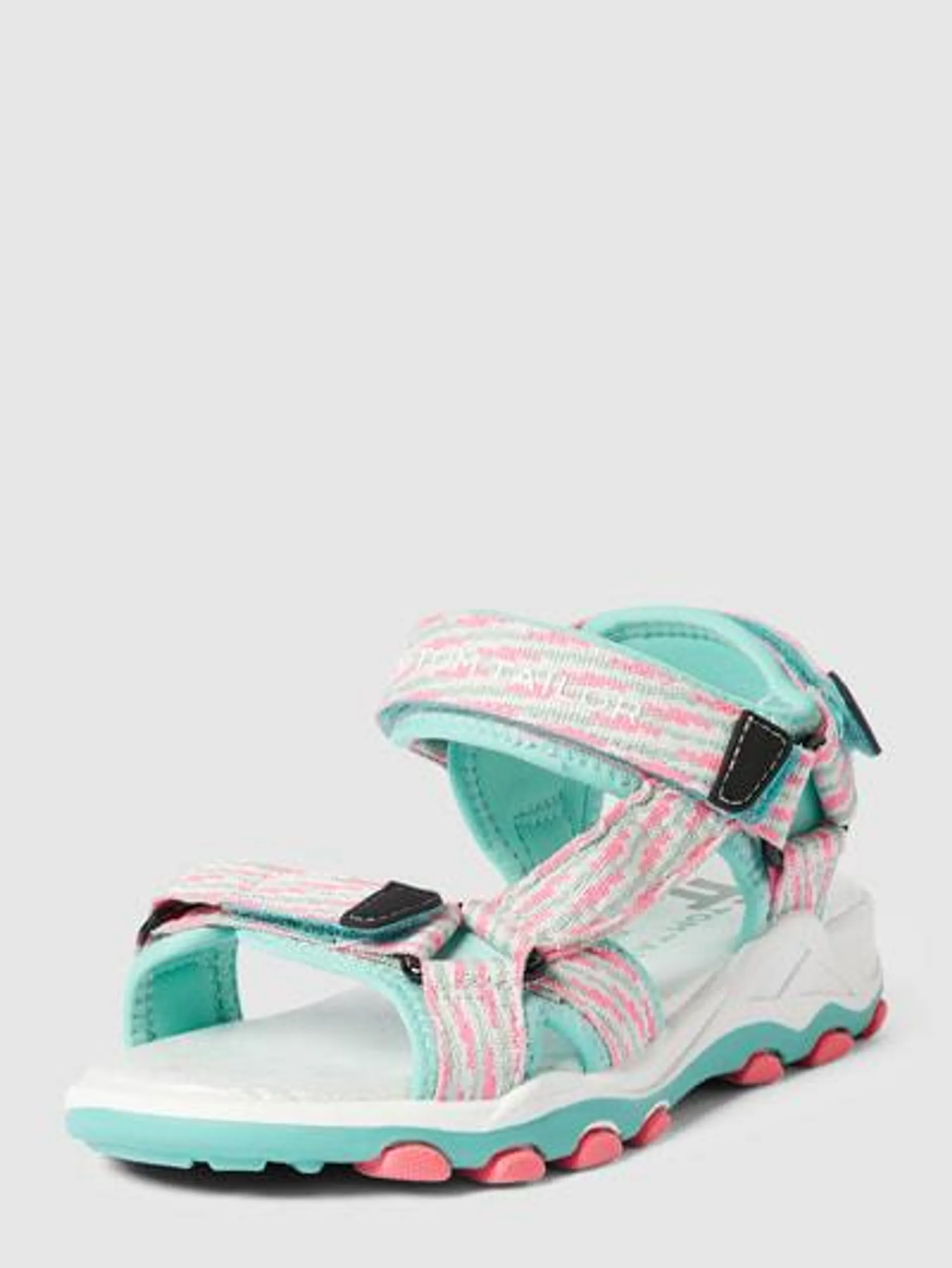 Sandalen mit Allover-Print in mint