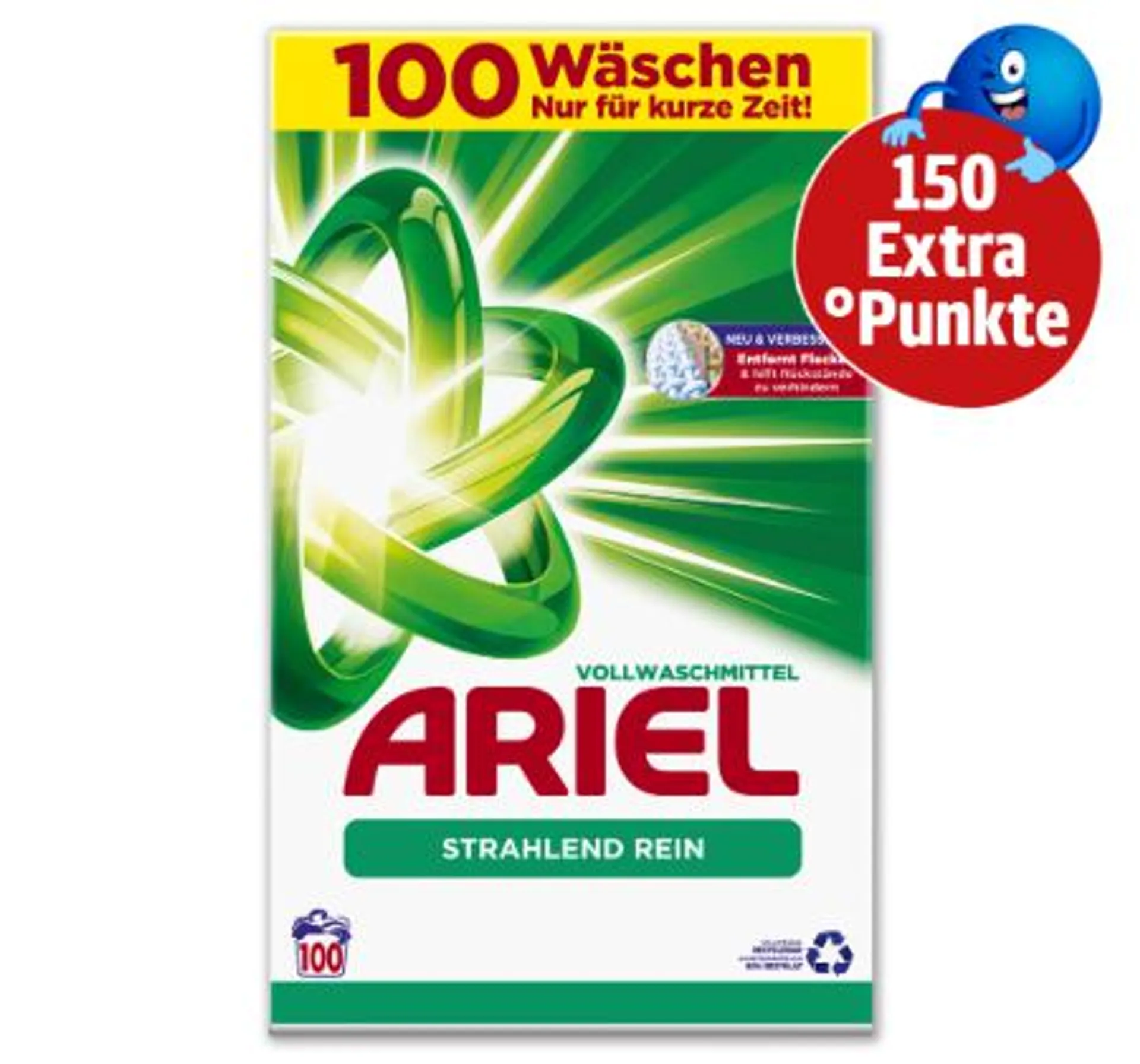 150 Extra°Punkte beim Kauf von Ariel Vollwaschmittel*