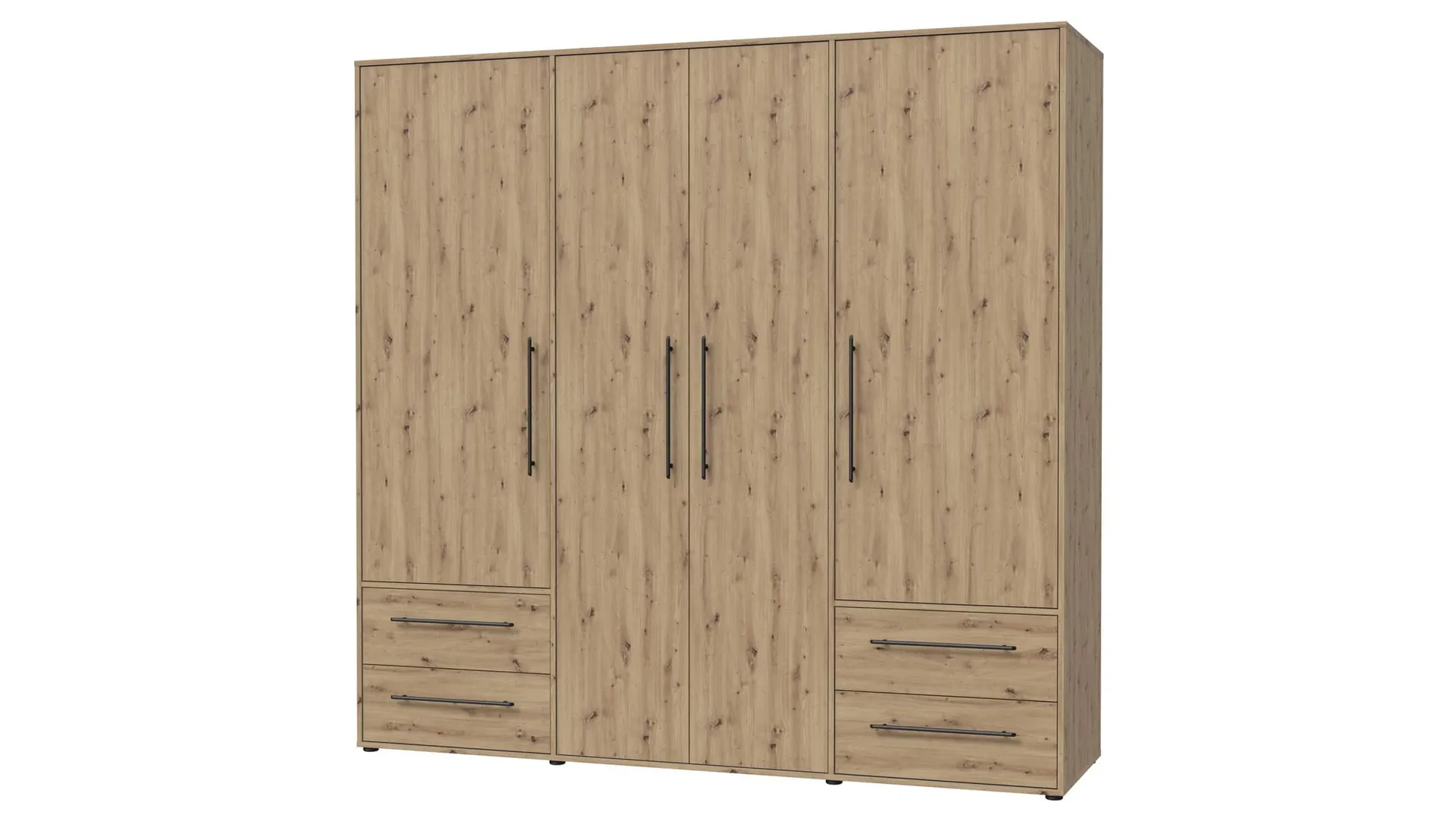 Kleiderschrank Artisan Eiche - 206 cm - MOKKARIS