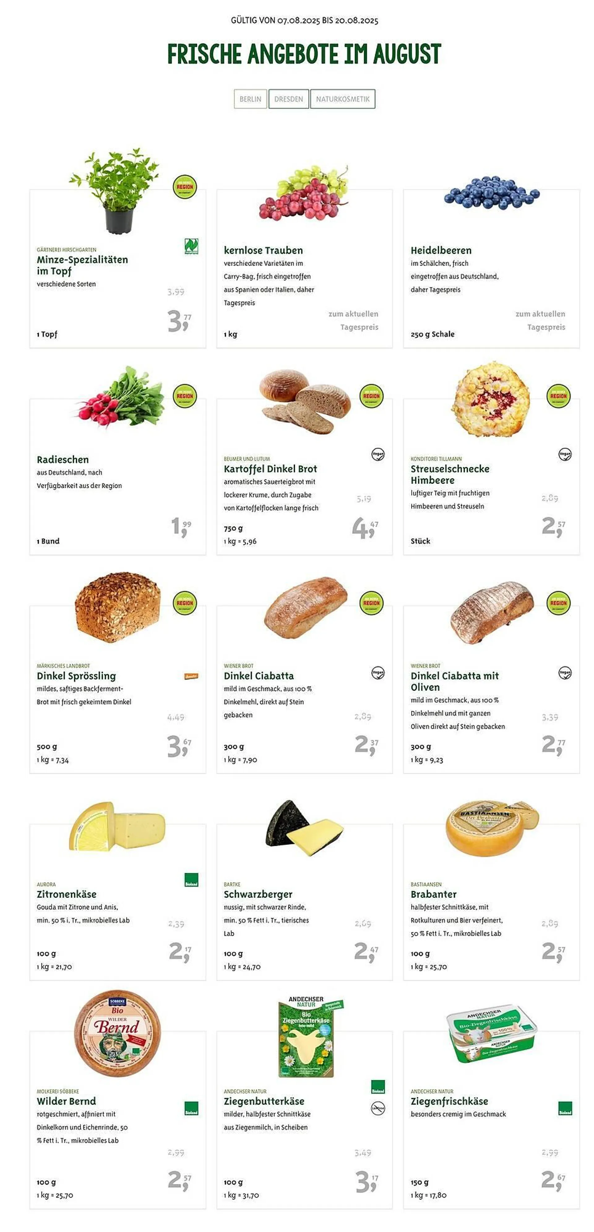 Biocompany Prospekt von 11. August bis 20. August 2025 - Prospekt seite 1