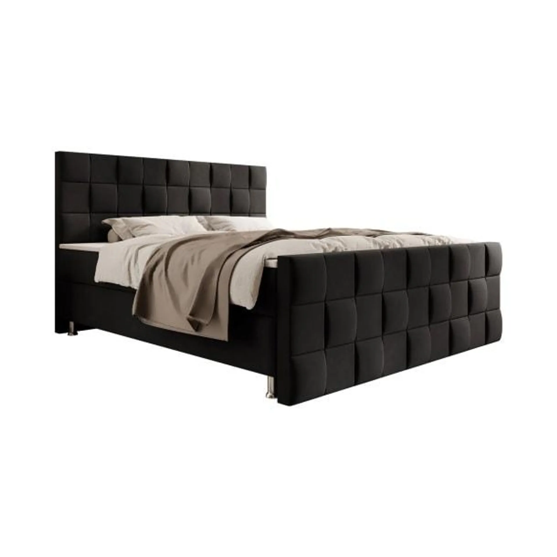 Boxspringbett Tarifa 180 x 200 cm schwarz